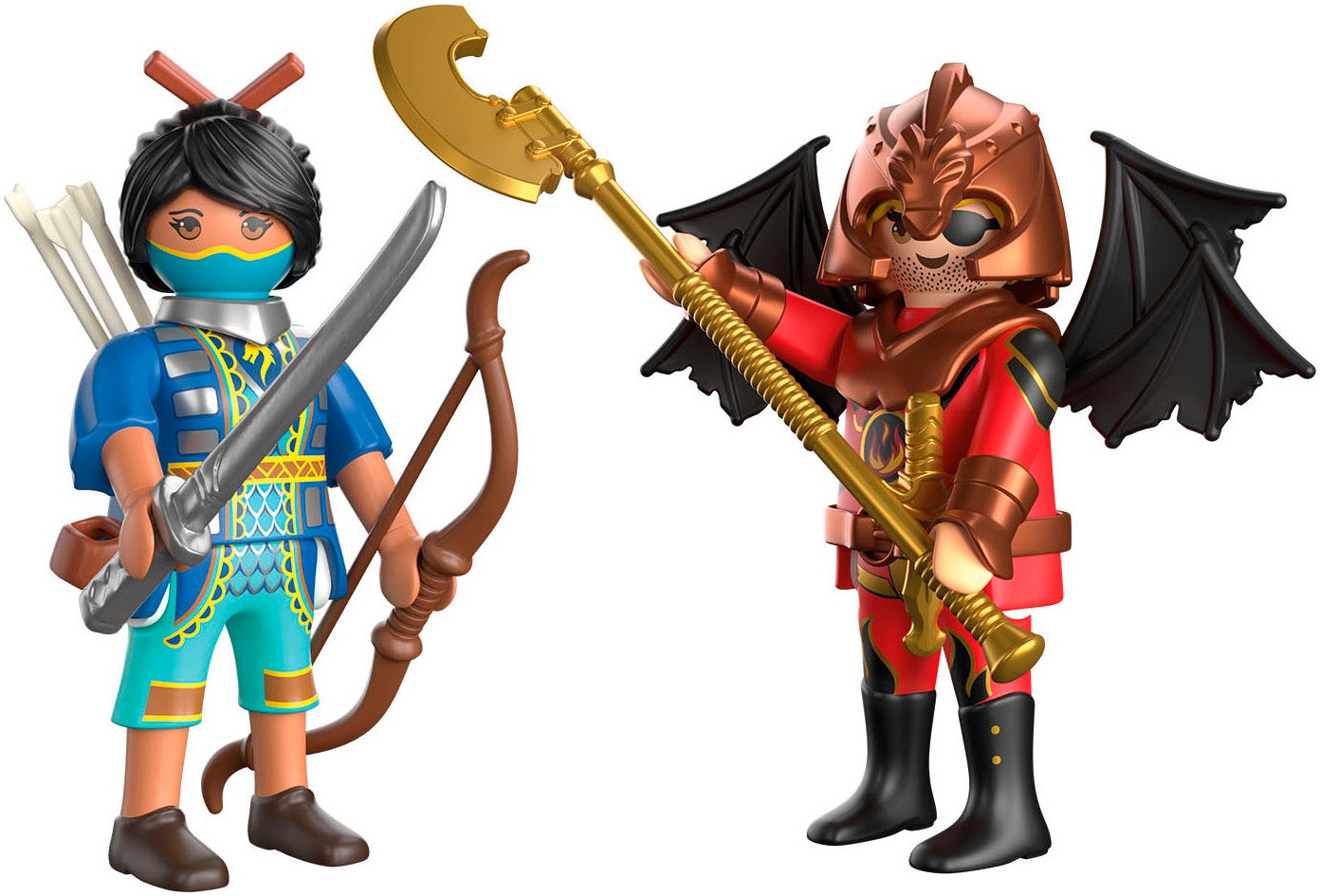Playmobil® Konstruktions-Spielset »Novelmore vs. Burnham Duell (71884), Duo Pack« Made in Europe