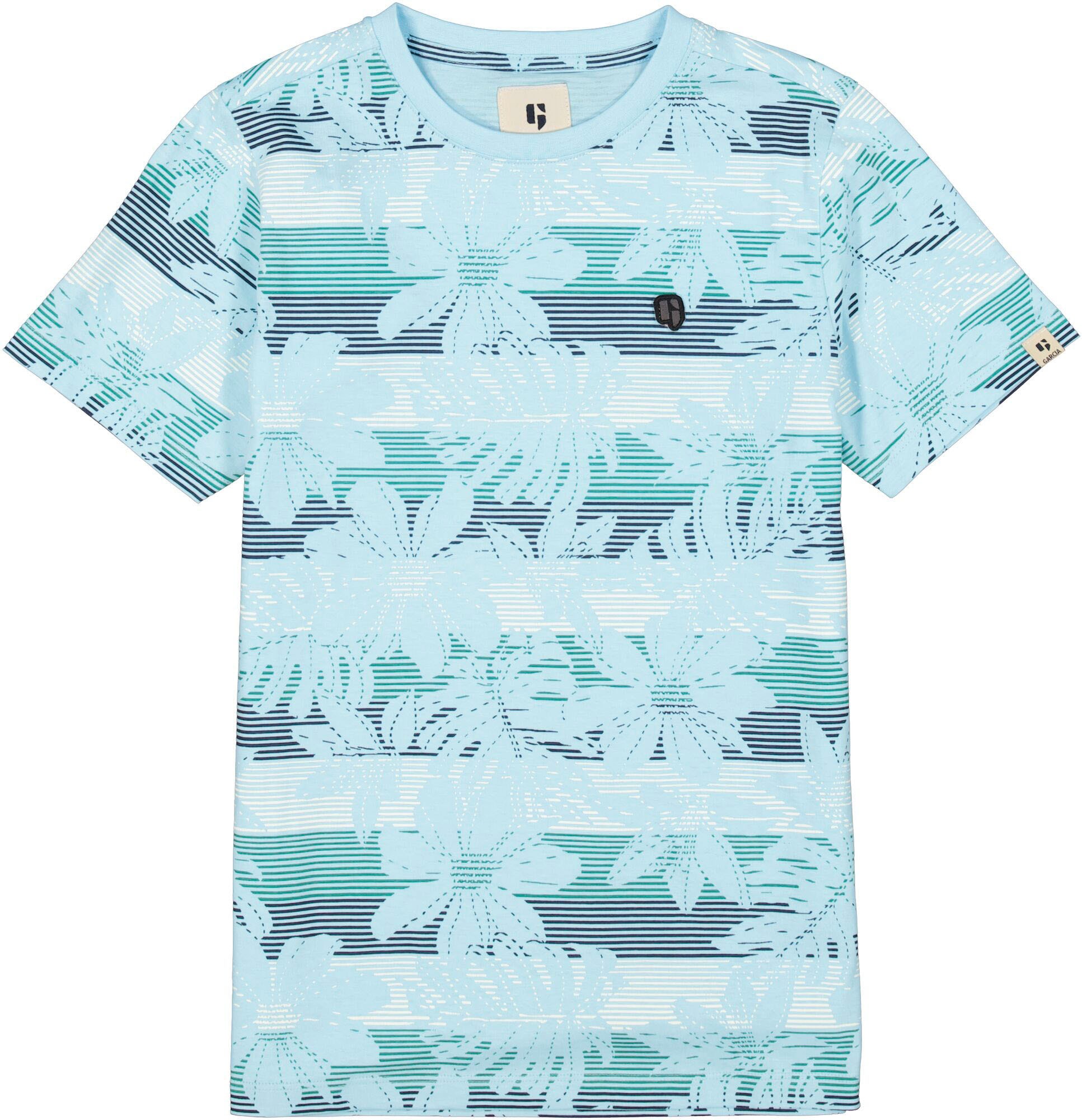 Garcia T-Shirt, mit floralem Allovermuster, for BOYS