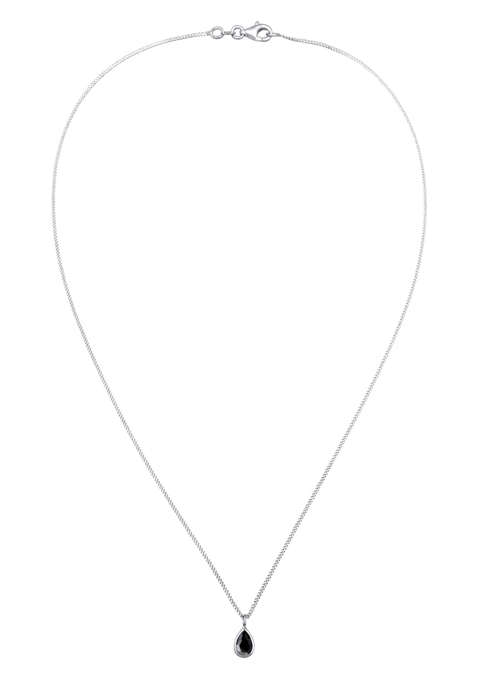 Elli Silberkette »Halskette Zirkonia Tropfen 925 Sterling Silber«