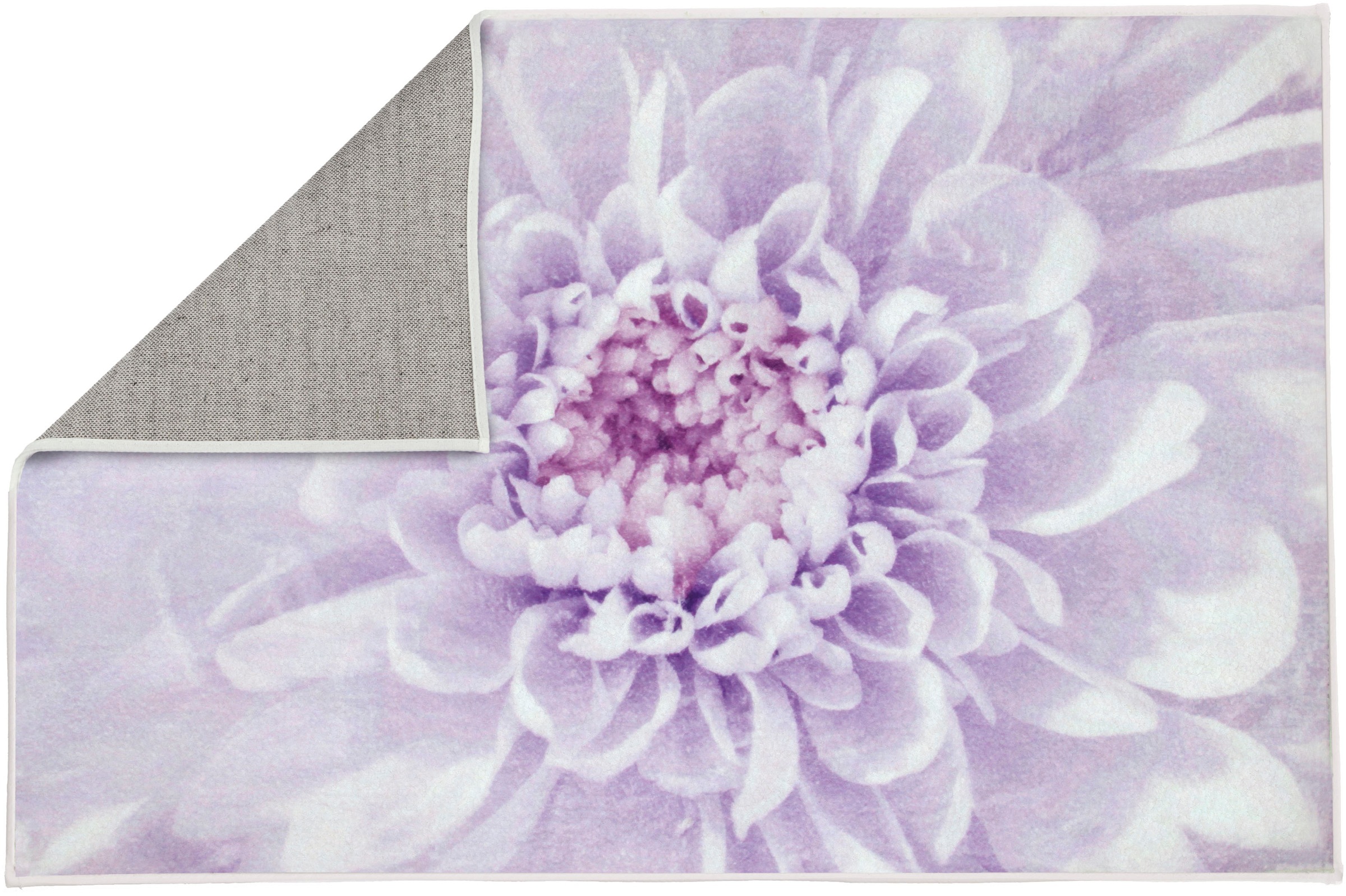Kleine Wolke Badematte »Dahlia«, rutschhemmend beschichtet, fußbodenheizungsgeeignet, Badteppich, bedruckt, Blütenmotiv, Pastell Farben
