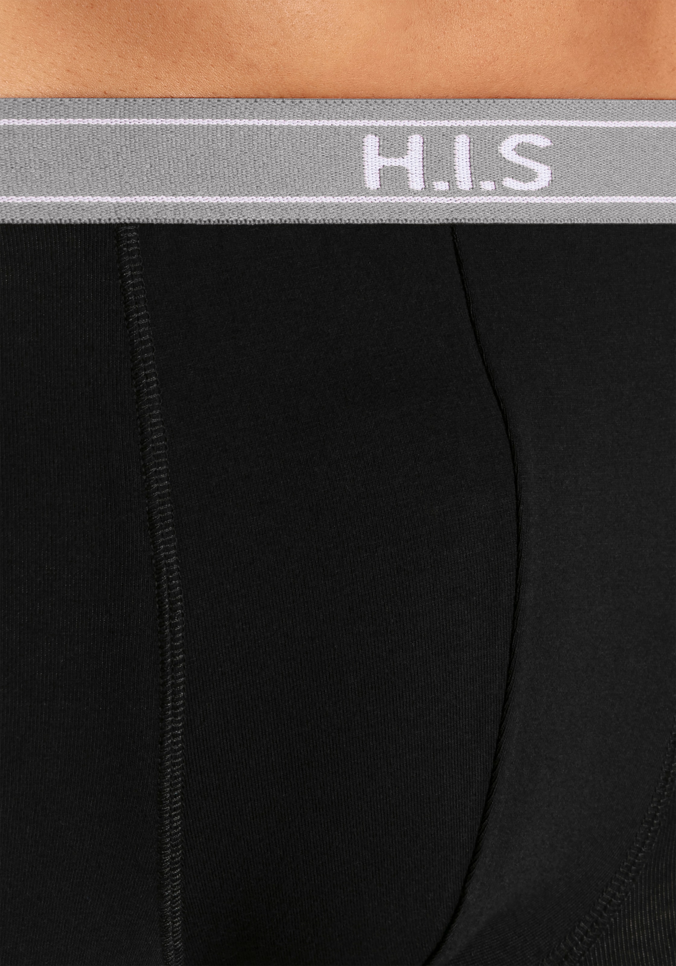 H.I.S Boxer »Boxershorts für Herren«, (Packung, 5 St.), mit Steifen und Logo im Bund