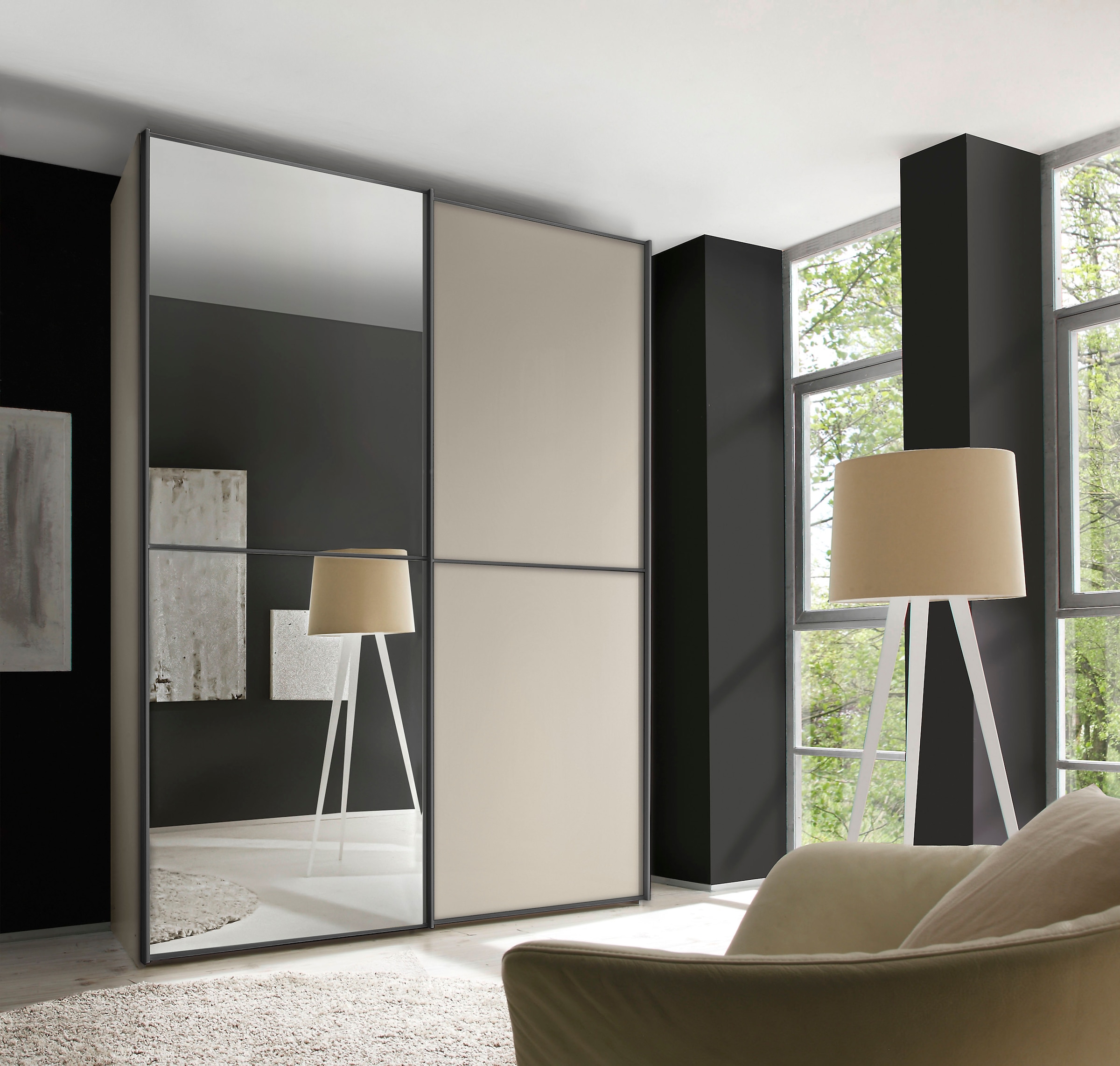 STAUD Schwebetürenschrank »Sinfonie Plus, edles Design in hochwertiger Qualität, Made in Germany« Mit vier verschiedenen Ausstattungsvarianten