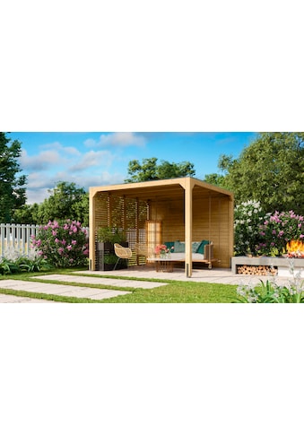 KONIFERA Holzpavillon »Gordon«, mit Seiten- und Lamellenwand kaufen