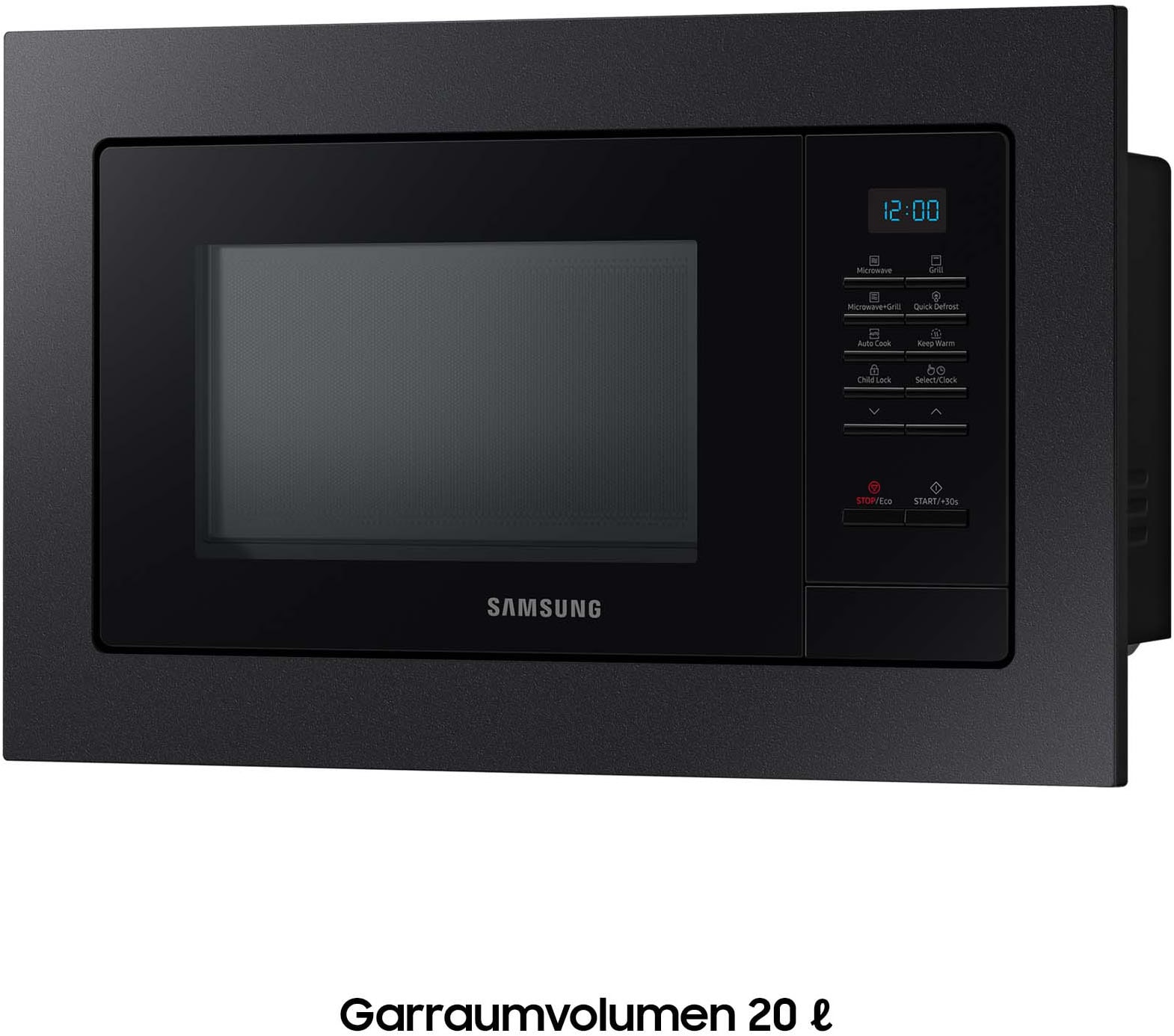 Samsung Mikrowelle »MG20A7013CB/EG« Grill | Mikrowelle Garen, Backen & Grillen mit pflegeleichten Keramik-Emaille Innenraum