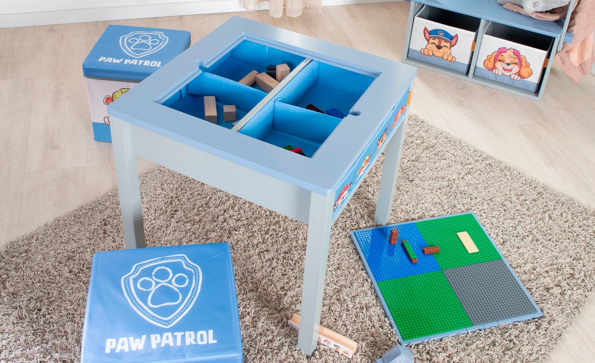 roba® Kindersitzgruppe »Paw Patrol«, (Set), mit Tisch und Sitzhocker