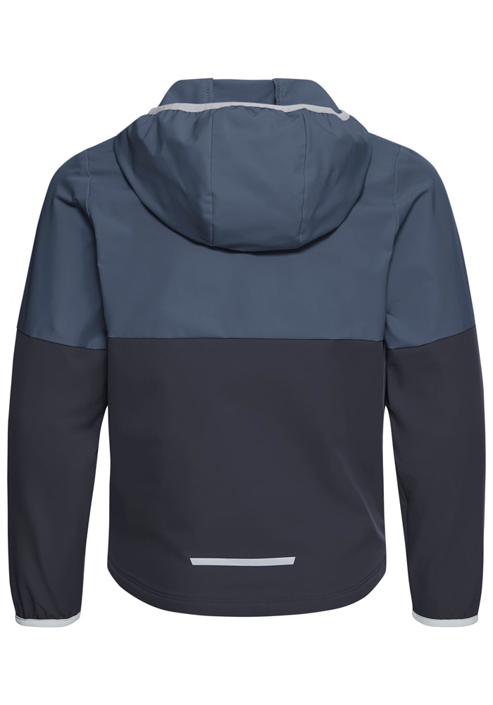 Jack Wolfskin Softshelljacke »SANDBIRD HOODED JKT K« mit Kapuze Winddicht, atmungsaktiv, Übergangsjacke