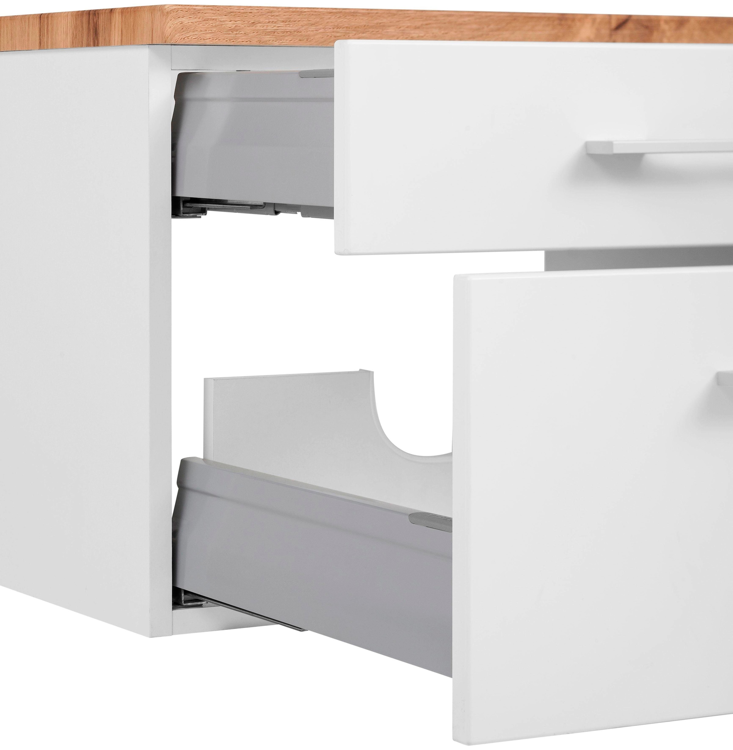 welltime Badmöbel-Set »Davos«, (3 St.), Breite 50 cm, mit extra Regal