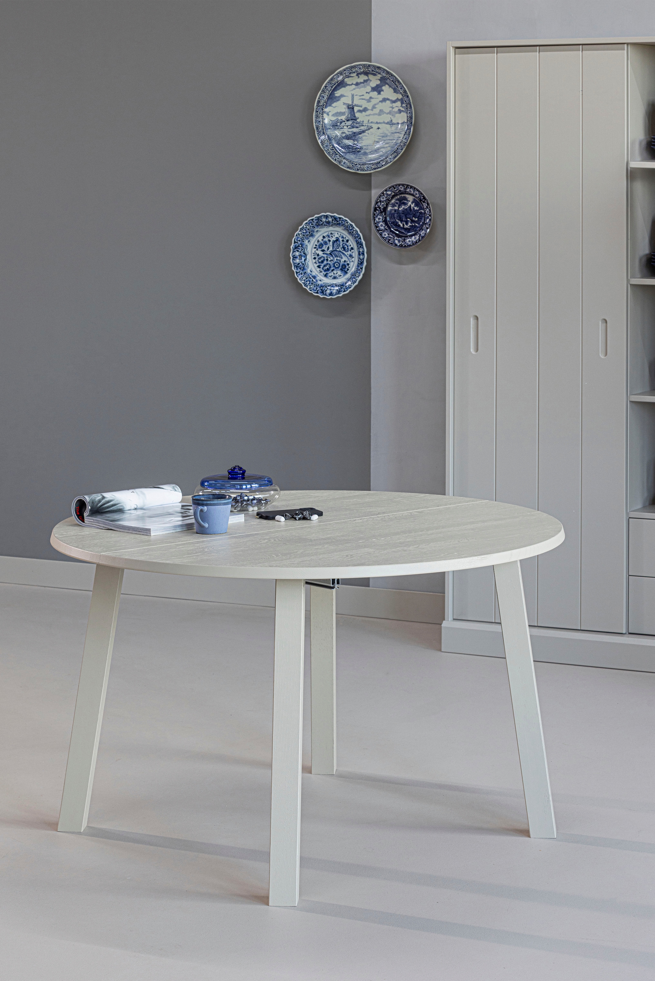 WOOOD Kulissentisch »Tablo mit FSC®-Mix Eichenholz ausziehbar, Ø 120 bis B 200 x H 75 cm« Ausziehbar von 120 bis 200 cm, Tragkraft 150 kg, sichtbare Maserung
