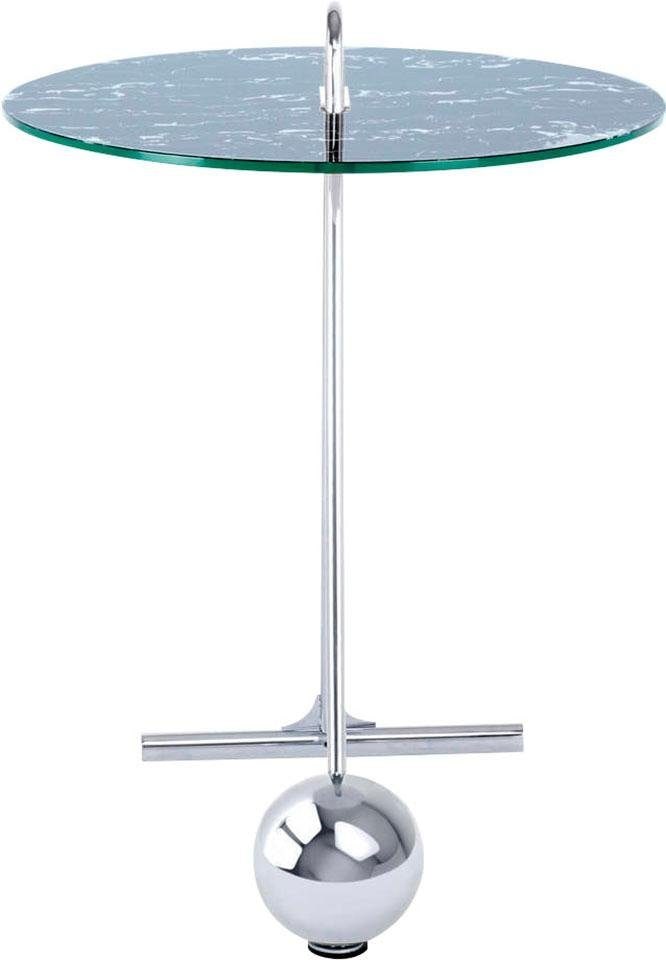 Kayoom Beistelltisch »Pendulum 525, mit runder Tischplatte« 1 Stk. tlg. Marmoroptik, Gestell im Pendel-Design, praktisch tragbar