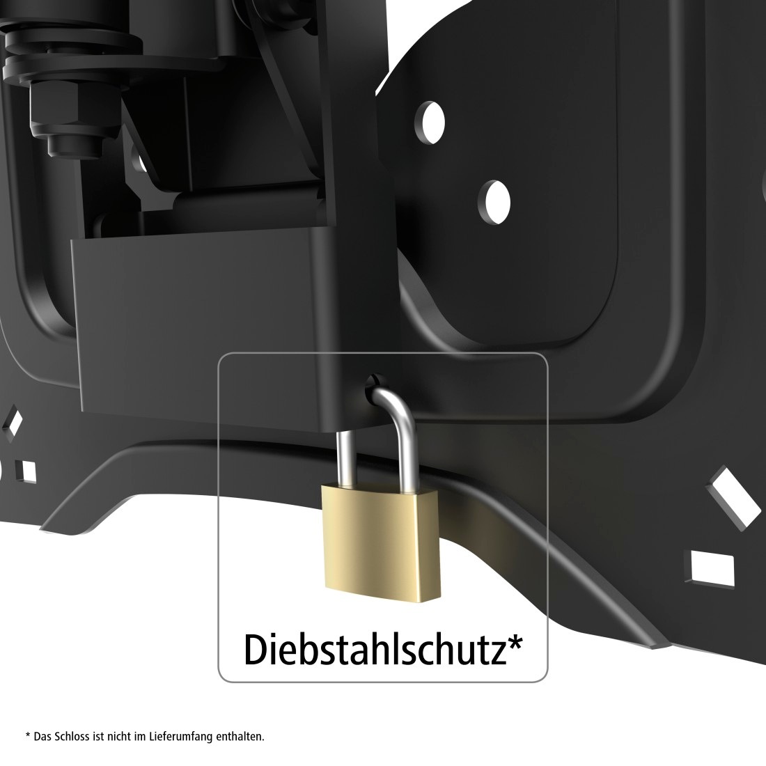 Hama TV-Wandhalterung »Wandhalterung (schwenkbar, neigbar,19"-48", VESA 200x200)« bis 122 cm Zoll mit Diebstahlschutz