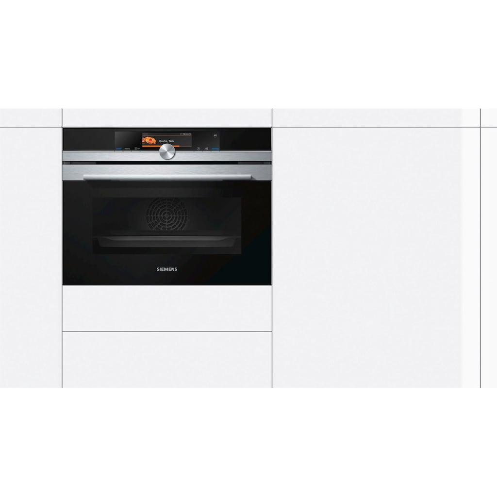 SIEMENS Dampfbackofen »CS658GRS7«, iQ700, CS658GRS7, mit 1-fach-Teleskopauszug, ecoClean Plus