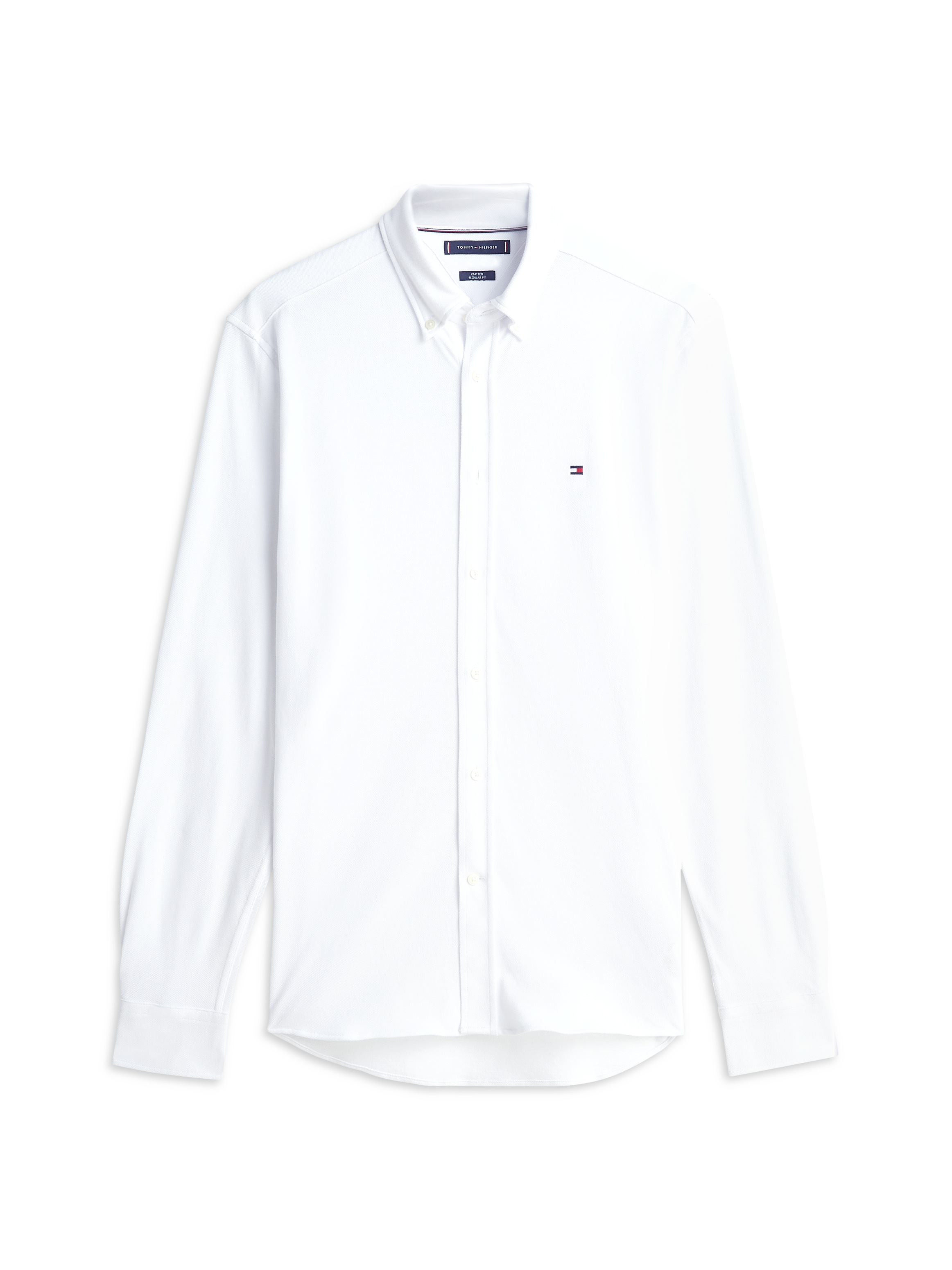 Tommy Hilfiger Langarmhemd »KNIT PIQUE FEATHERWEIGHT«