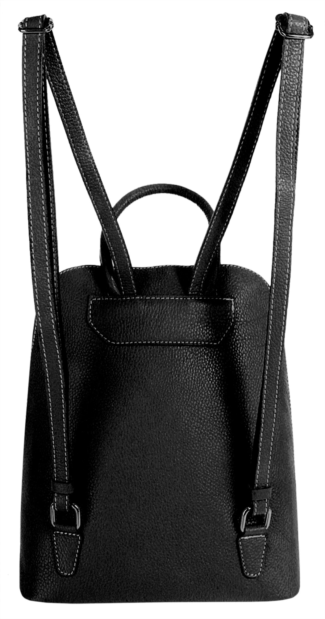Cluty Cityrucksack, echt Leder, Made in Italy