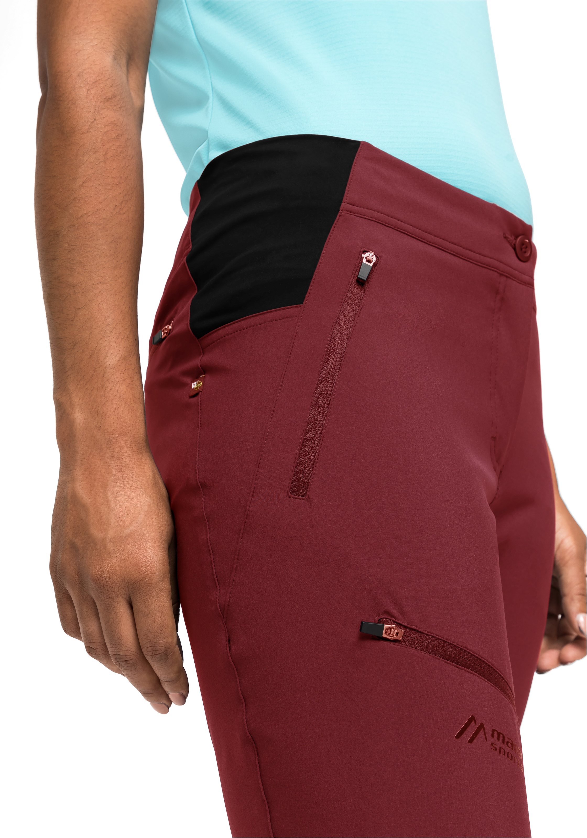 Maier Sports Caprihose »Latit Capri Vario«, Damen Capri, kurze Wanderhose, Outdoorhose mit 4 Taschen, Regular Fit