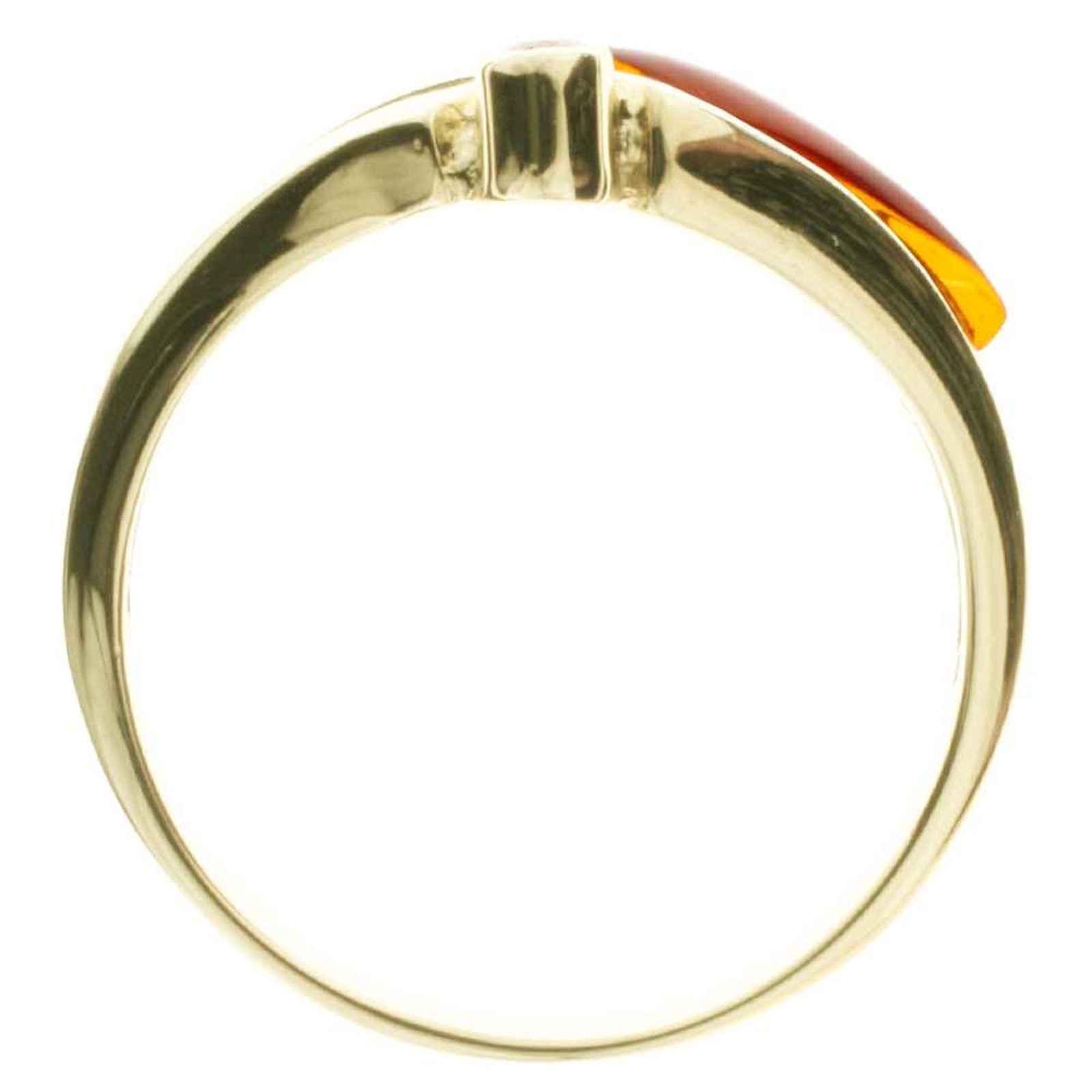 OSTSEE-SCHMUCK Fingerring »- Agneta - Gold 585/000 - Bernstein/Brillant«