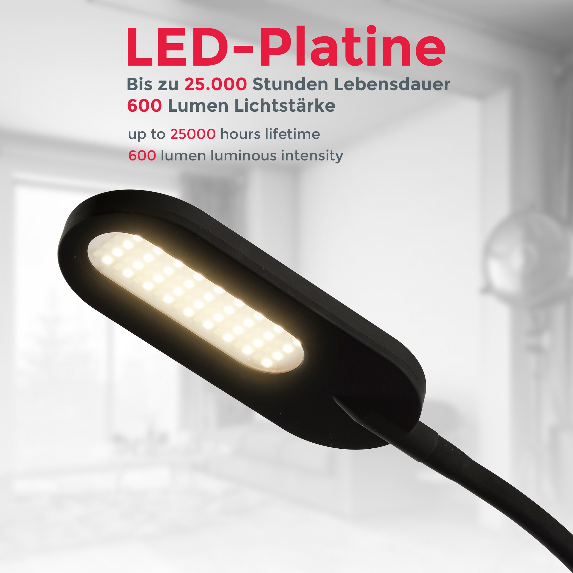 Garantie / 8 XXL Touchschalter online über LED Stehlampe, einstellbar LED-Platine 6.500K / B.K.Licht 600lm, 1 4.000K Watt, 3 kaufen Jahren 3.000K x | Farbtemperatur mit