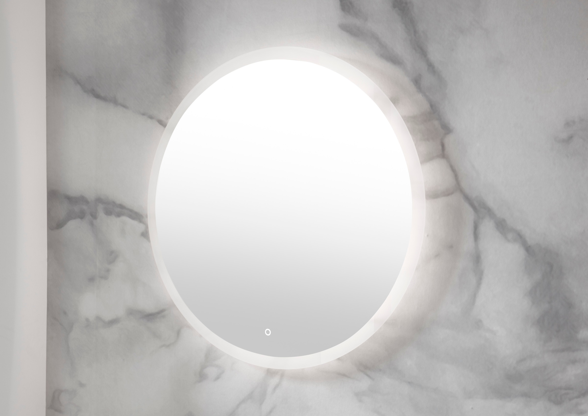 PLACES OF STYLE Badmöbel-Set »Studio Line, Bad im modernen Design, 2-teiliges Badezimmer« in 2 Farben und 2 Spiegelformen lieferbar, 2 Stk. tlg.