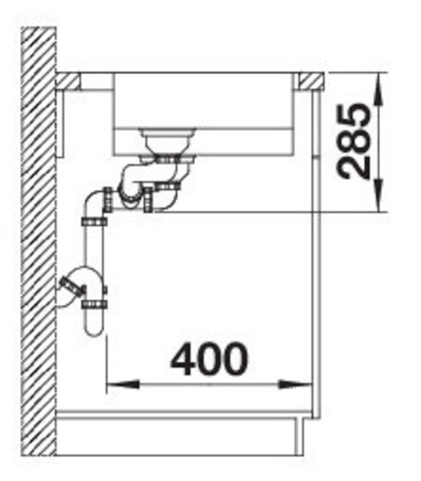 Blanco Edelstahlspüle »SOLIS 340/180-IF/A«, zum wechselseitigen Einbau geeignet