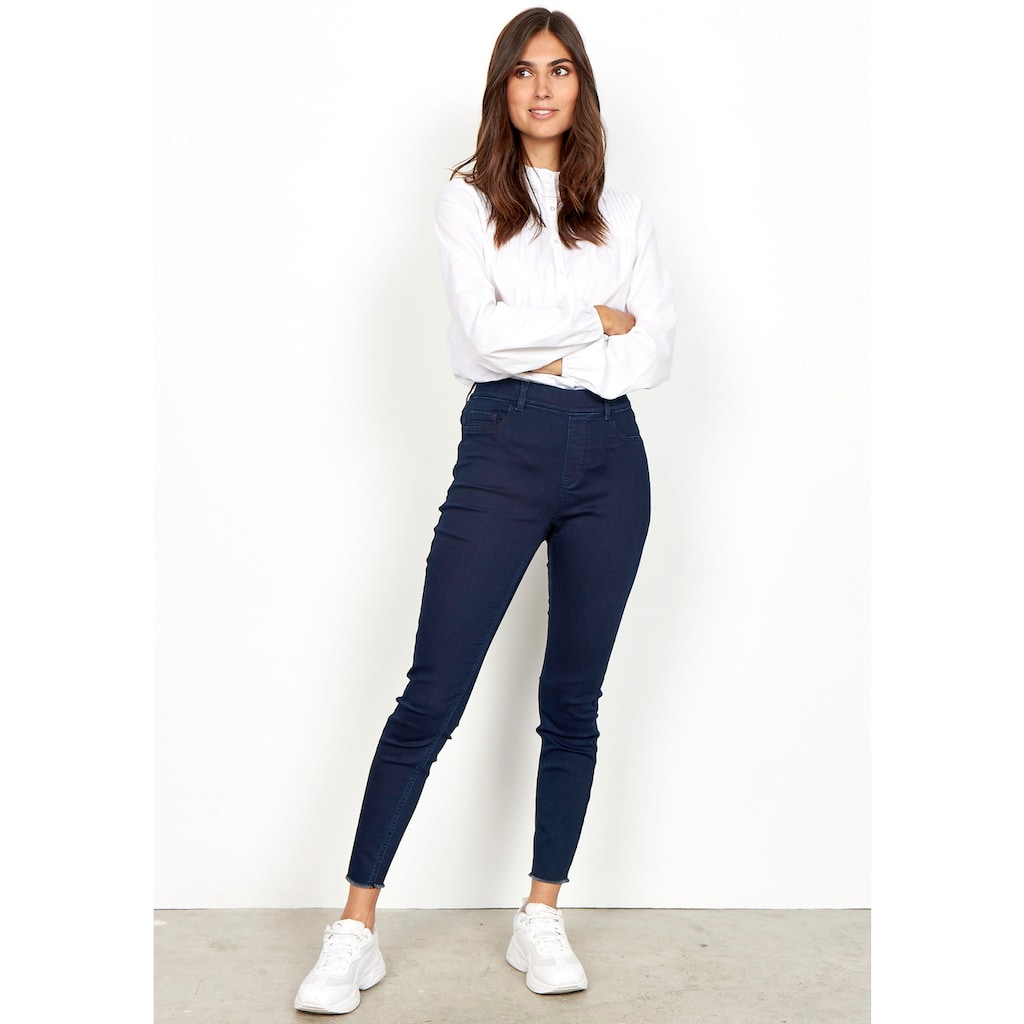 soyaconcept 7/8-Jeggings »SC-NADIRA1«, mit offener Saumkante