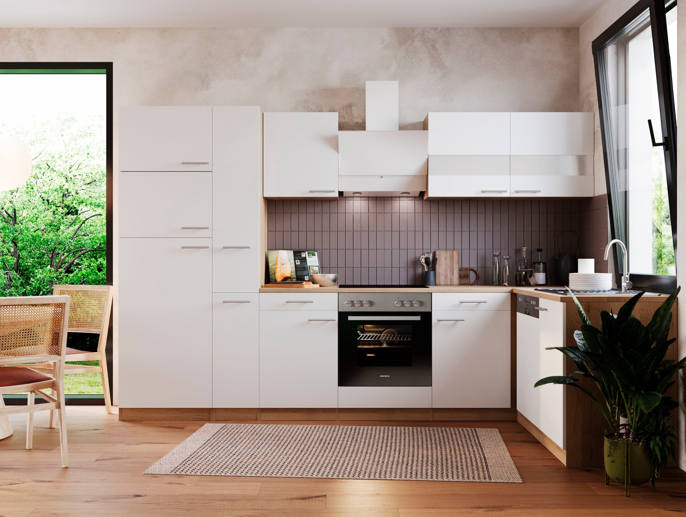 RESPEKTA Winkelküche »Merle« Breite 310 cm, mit Soft-Close, in exklusiver Konfiguration für OTTO