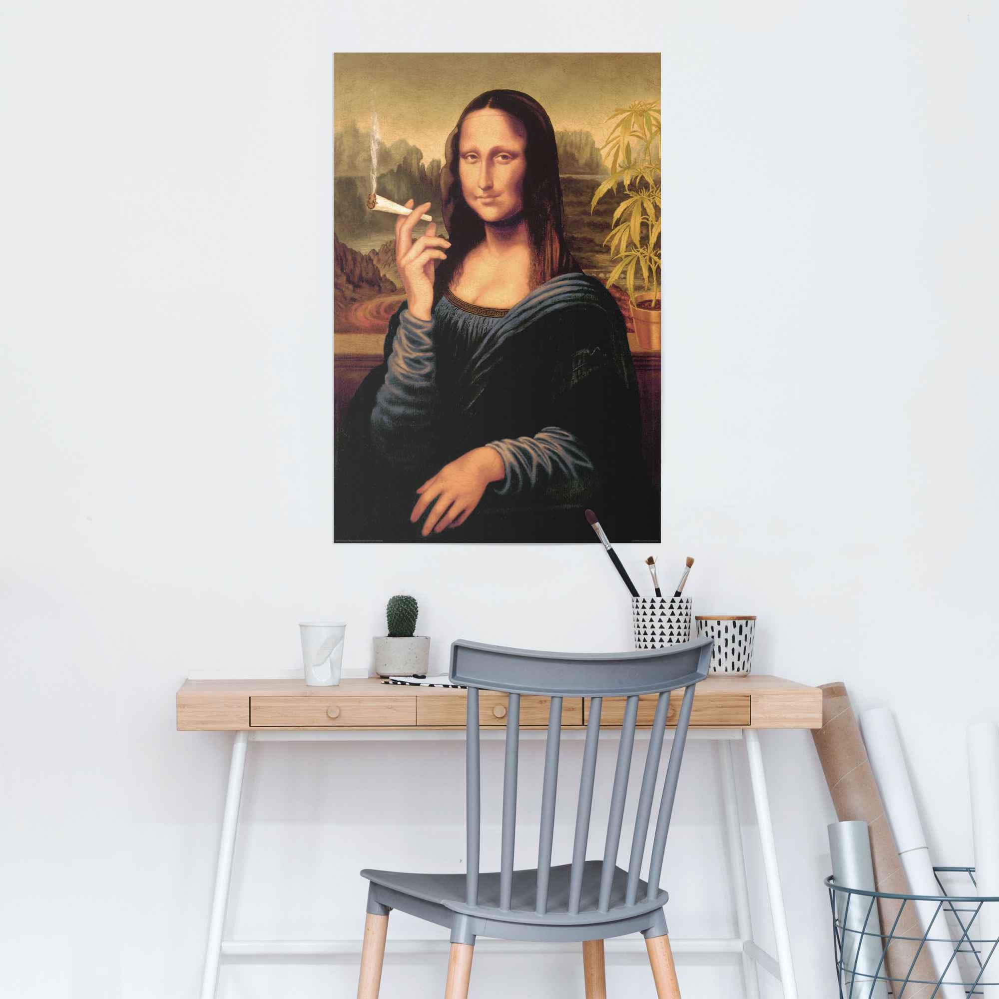 Reinders! Poster »Poster Mona Lisa joint«, Menschen, (1 St.) auf Raten  bestellen