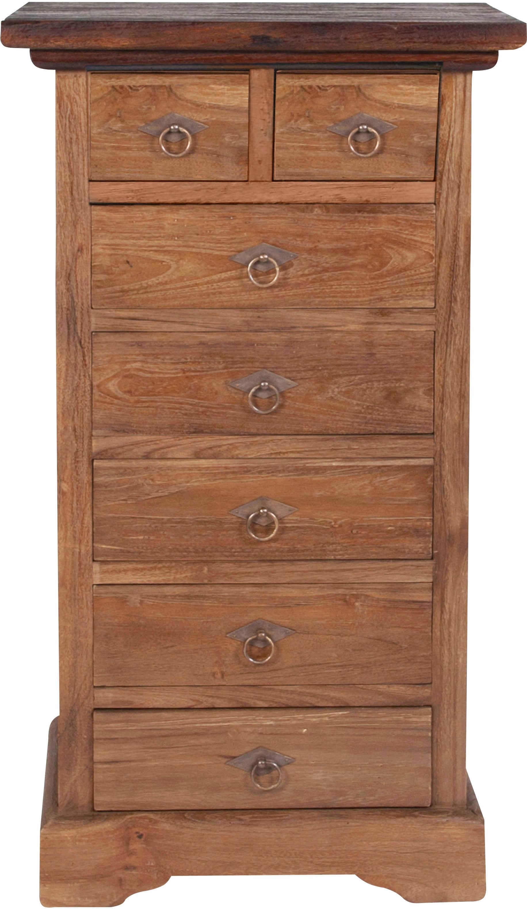 Kommode »Seadrift«, recyceltes Teak-Altholz, Breite 53 cm, Shabby Chic, Vintage