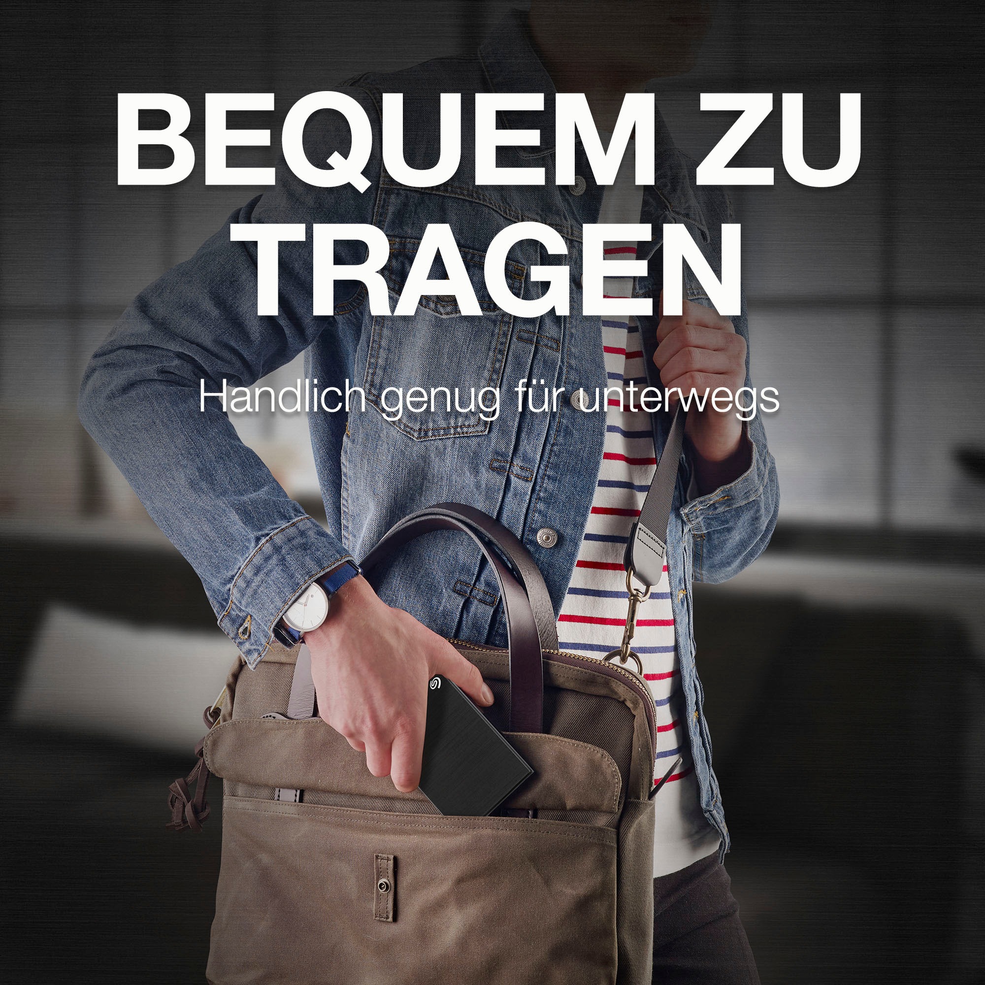 Seagate externe HDD-Festplatte »One Touch Portable Drive 5TB - Black«, 2,5 Zoll, Inklusive 2 Jahre Rescue Data Recovery Services