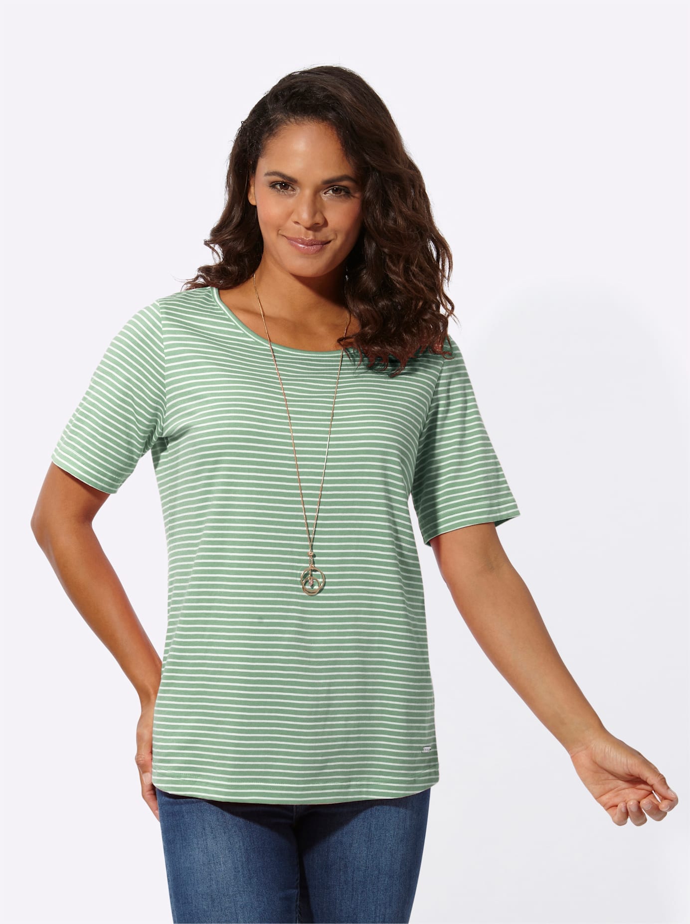 Casual Looks Kurzarmshirt »Ringelshirt« 1 Stk.