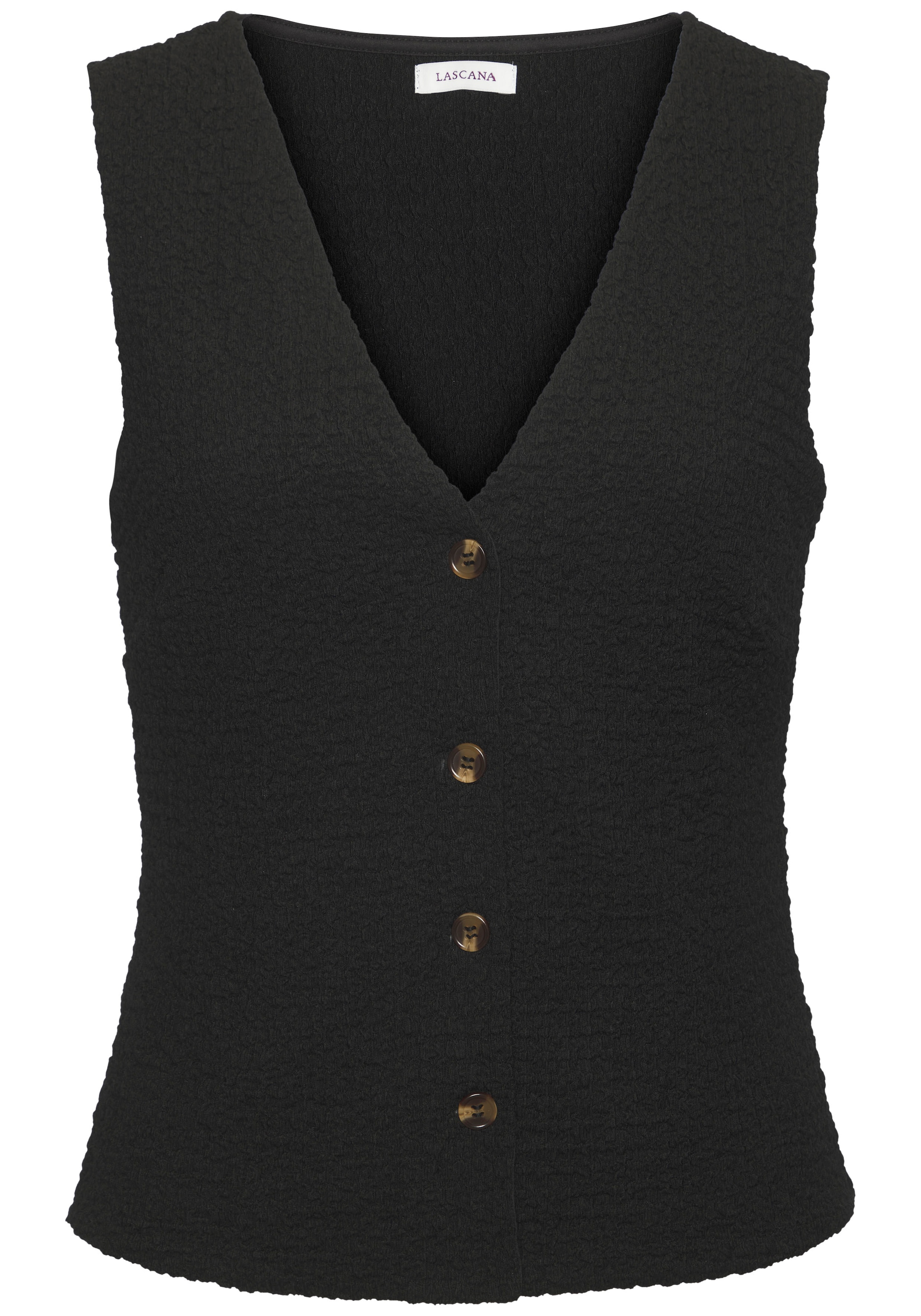 LASCANA Anzugweste, mit V-Ausschnitt, Business-Weste, elegant, modisch