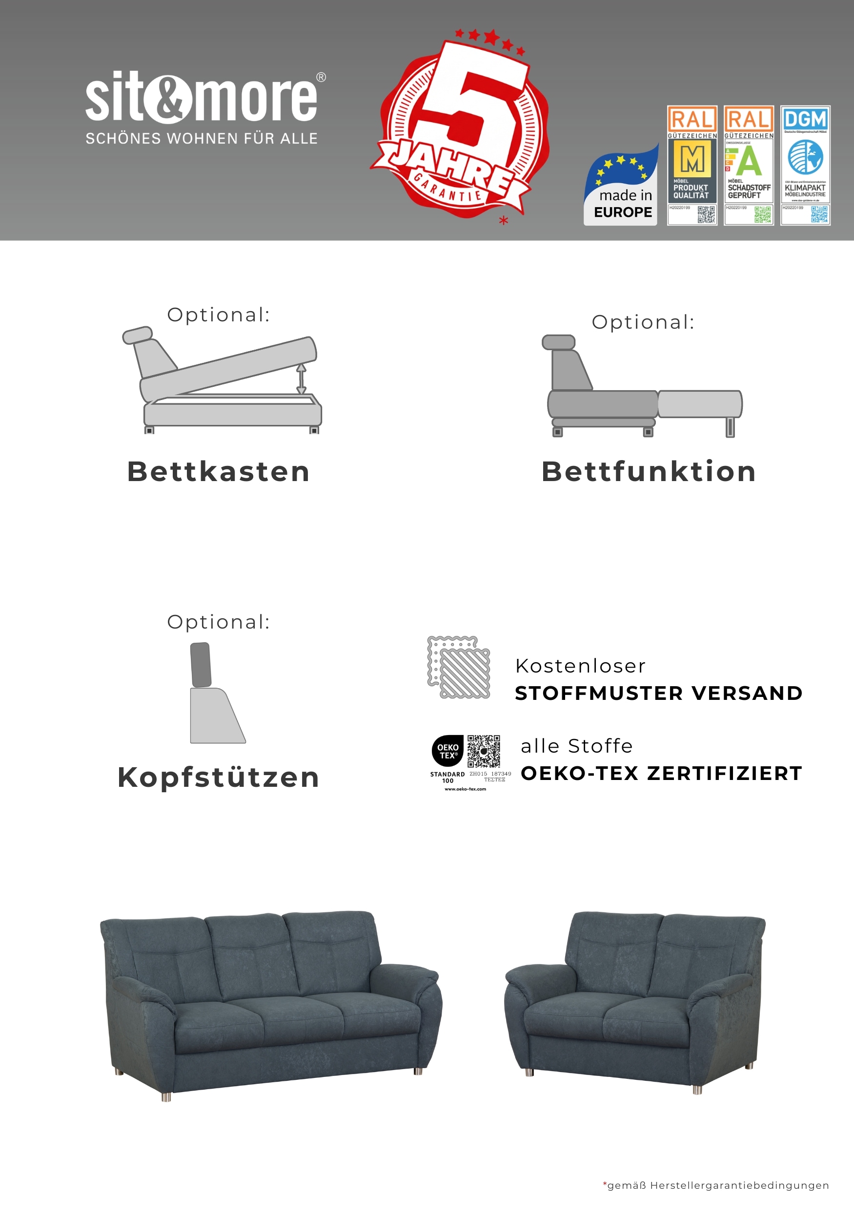 sit&more Hocker »Sonoma« mit Stauraumfach