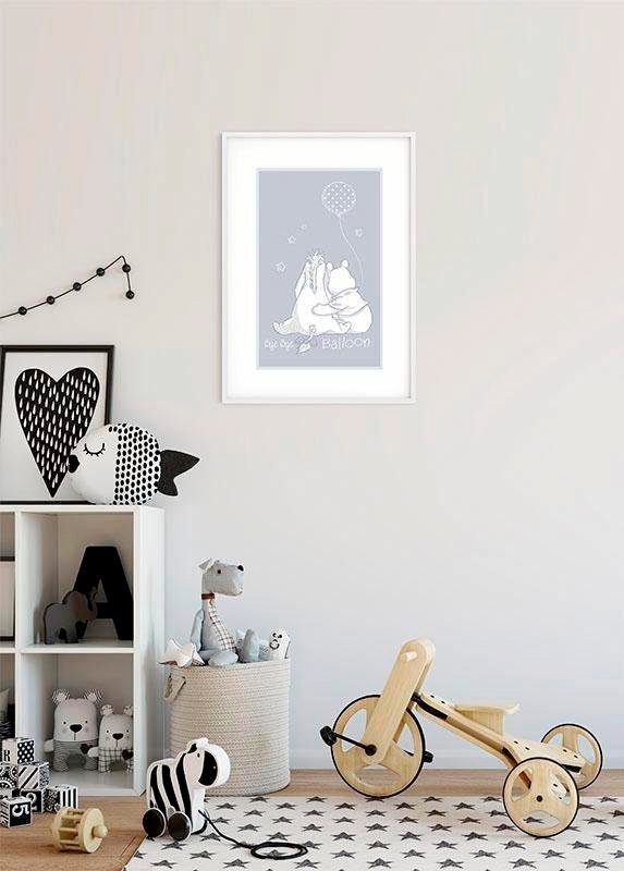 Komar Bild »Winnie the Pooh Bye Bye Balloon«, Disney, (1 St.), Wandbild zur Dekoration im Kinderzimmer - ohne Rahmen