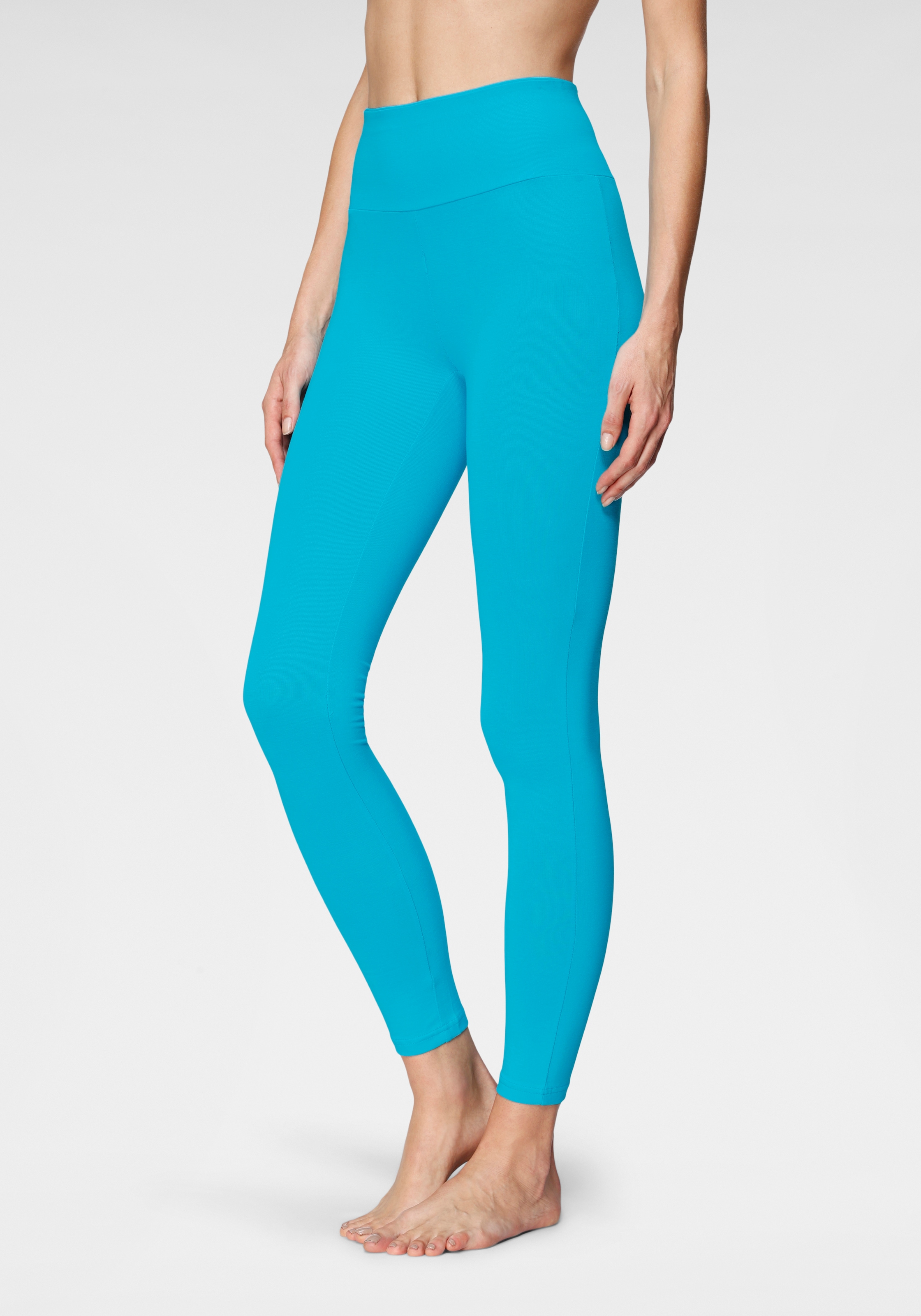 LASCANA Leggings, mit breitem Bündchen