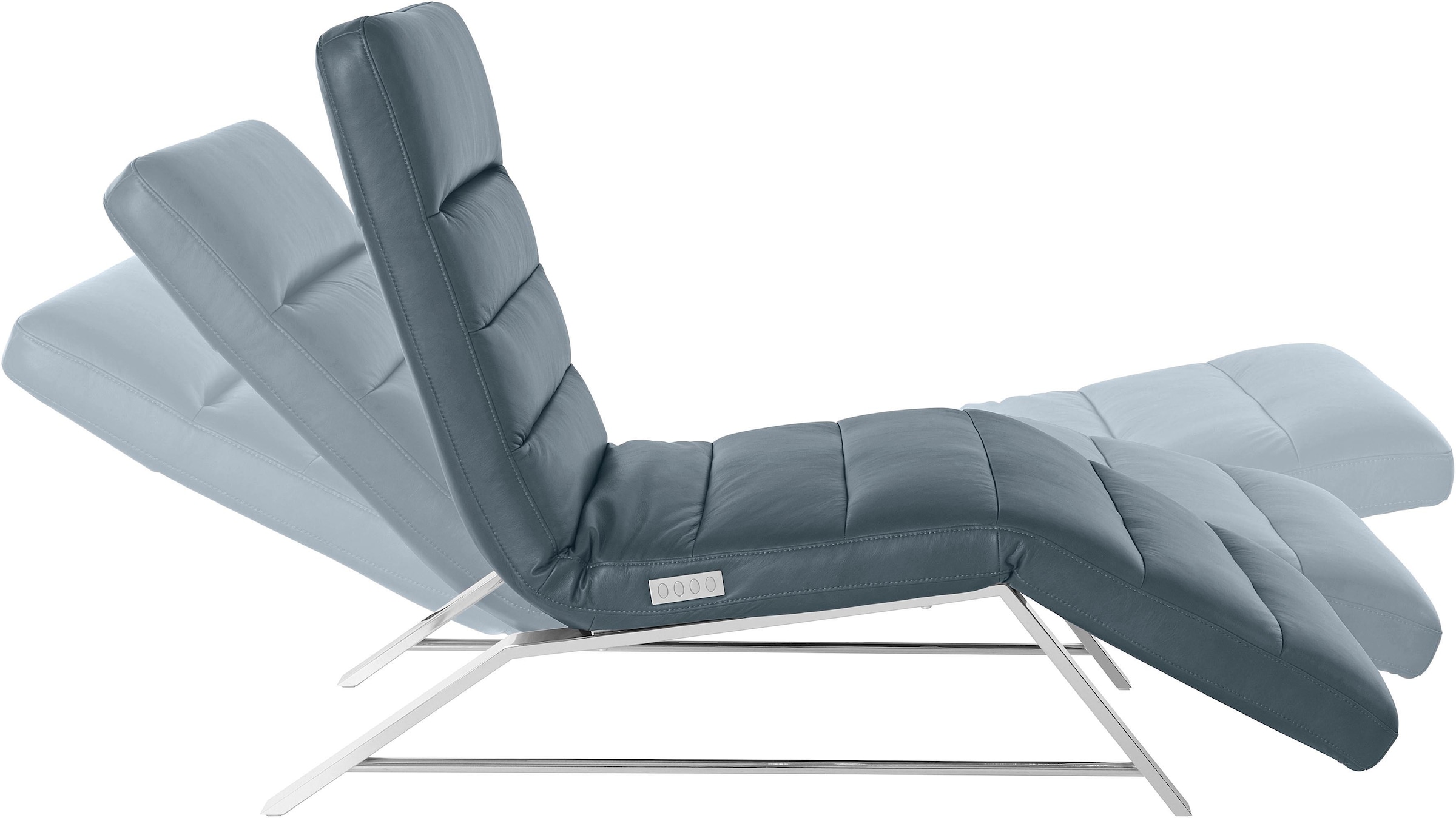 W.SCHILLIG Relaxliege »daily dreams«, Funktionsliege wahlweise mit Motor, Gestell Chrom, Breite 75 cm