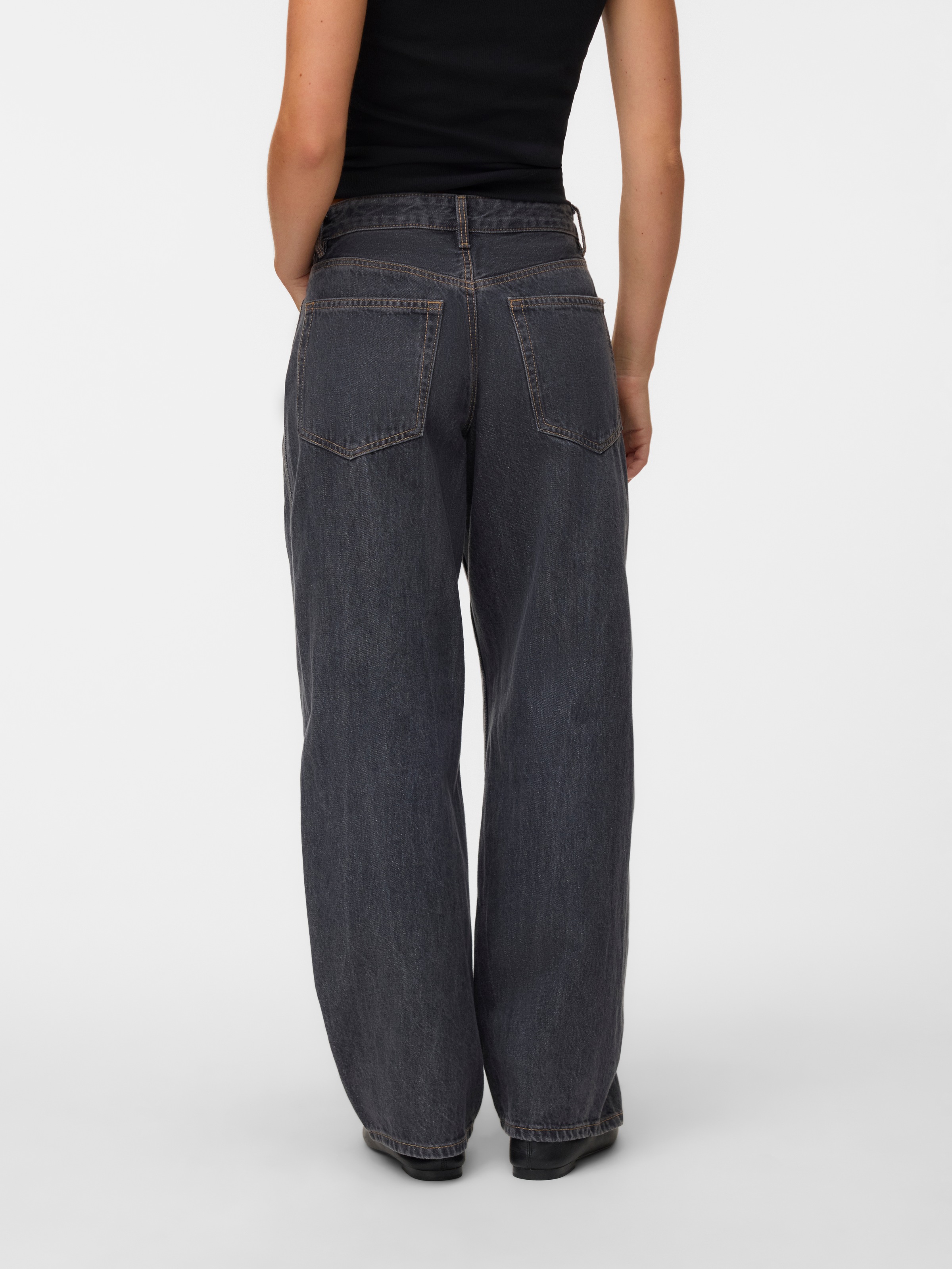 Vero Moda Weite Jeans »VMZOE MR BARREL DNM JEANS LI223 NOOS« Baumwolle, mid waist, loose fit