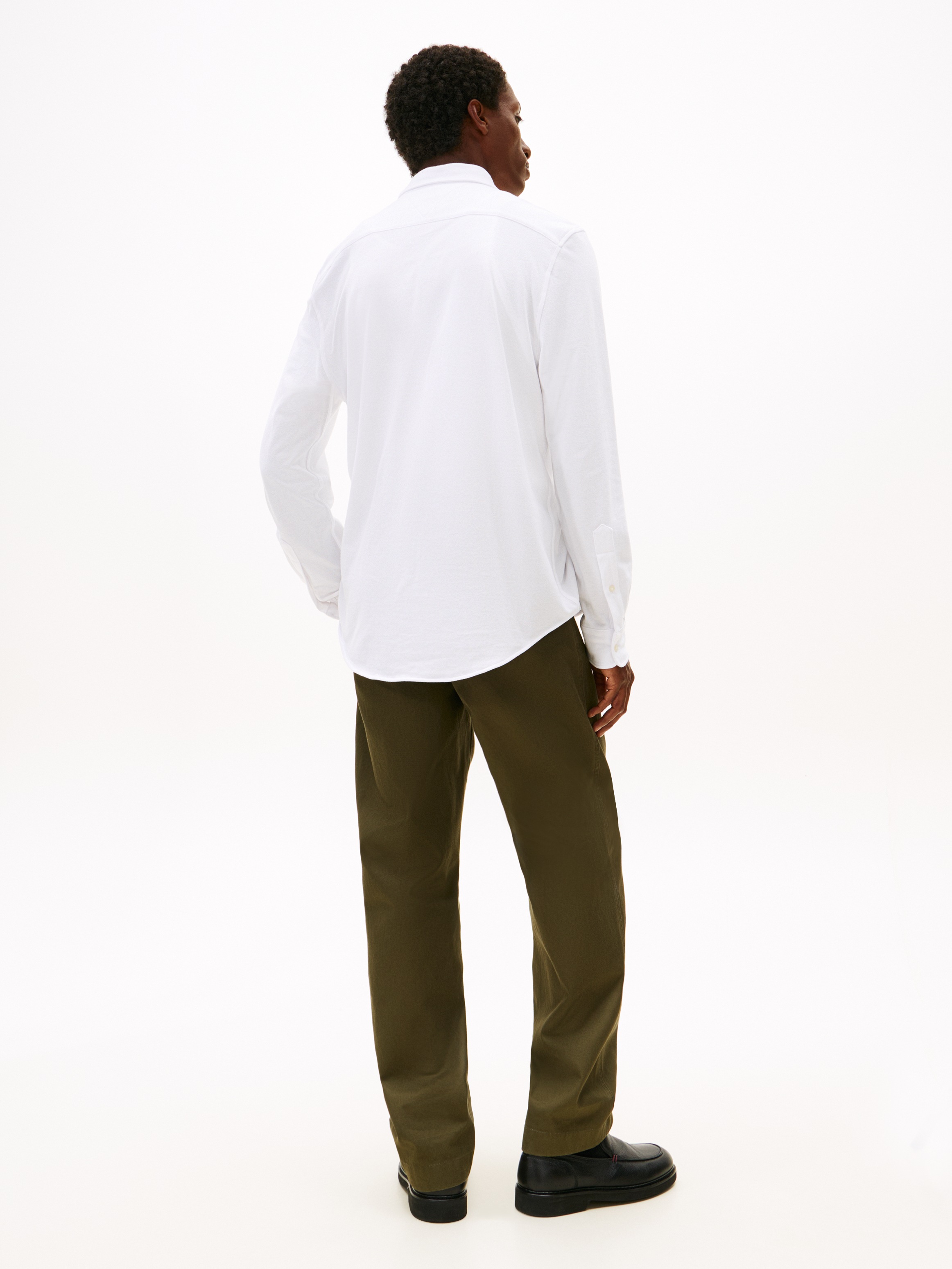 Tommy Hilfiger Langarmhemd »KNIT PIQUE FEATHERWEIGHT«