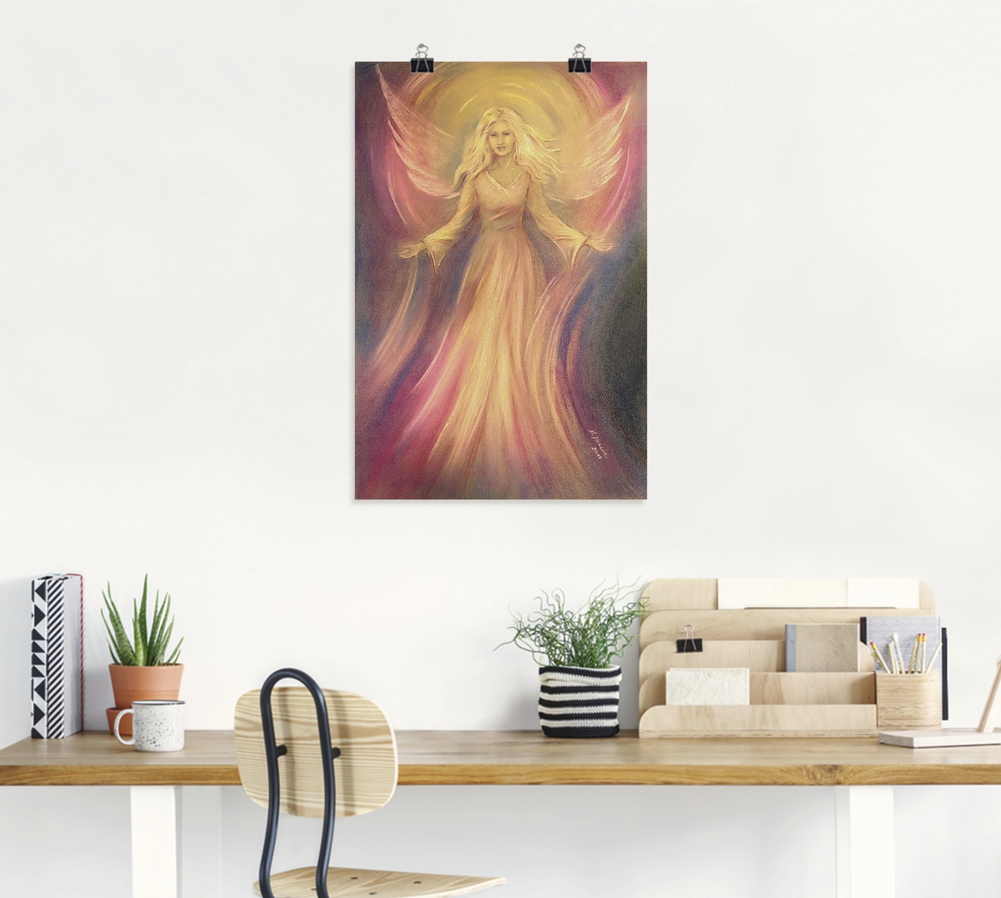 Artland Wandbild »Engel Licht Liebe - Spirituelle Malerei«, Religion, (1 St.), als Alubild, Outdoorbild, Leinwandbild, Poster, Wandaufkleber