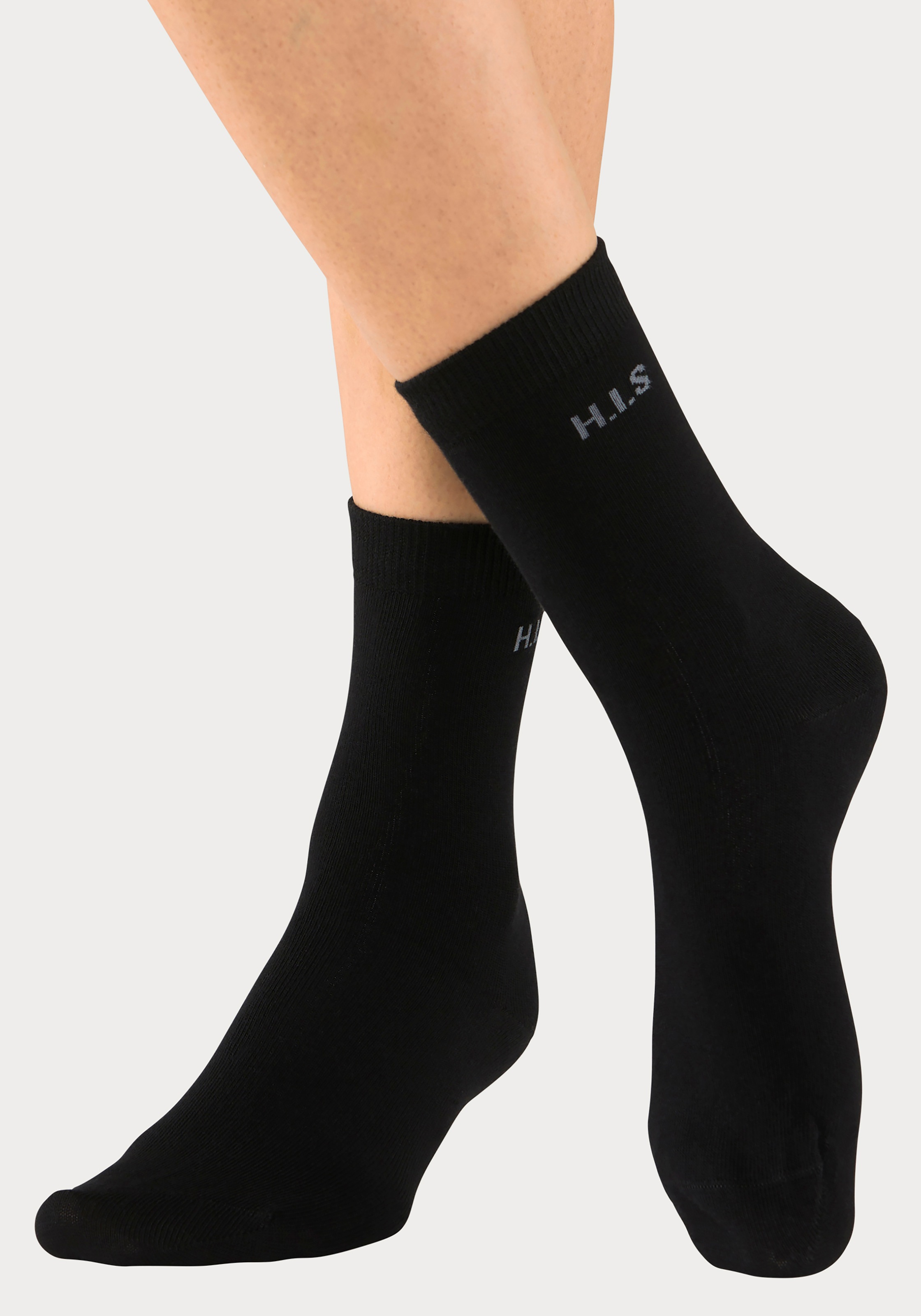 H.I.S Socken, (Packung, 16 Paar), mit eingestricktem Markenlogo
