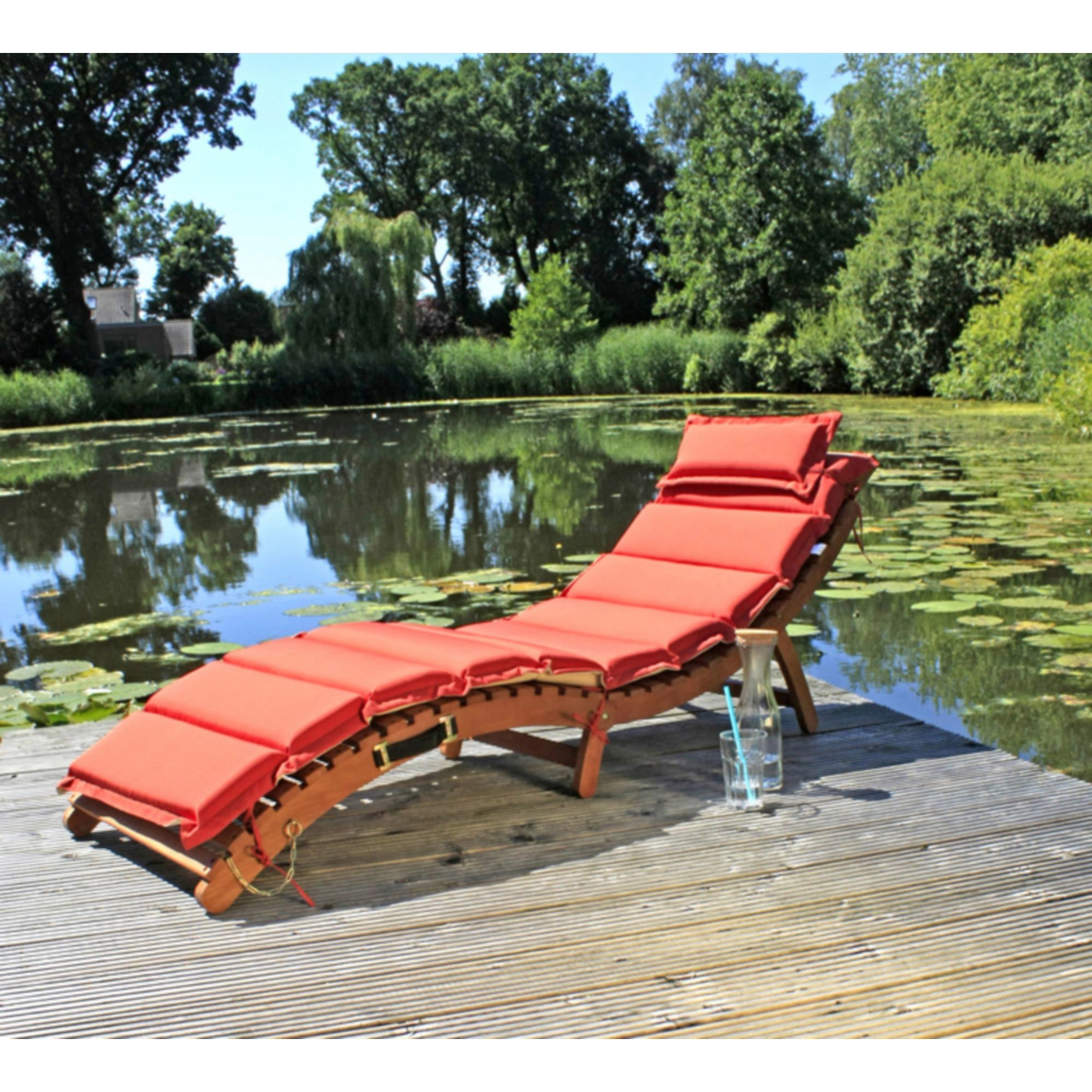 Garden Pleasure Gartenliege »NASSAU«, mit Wendeauflage