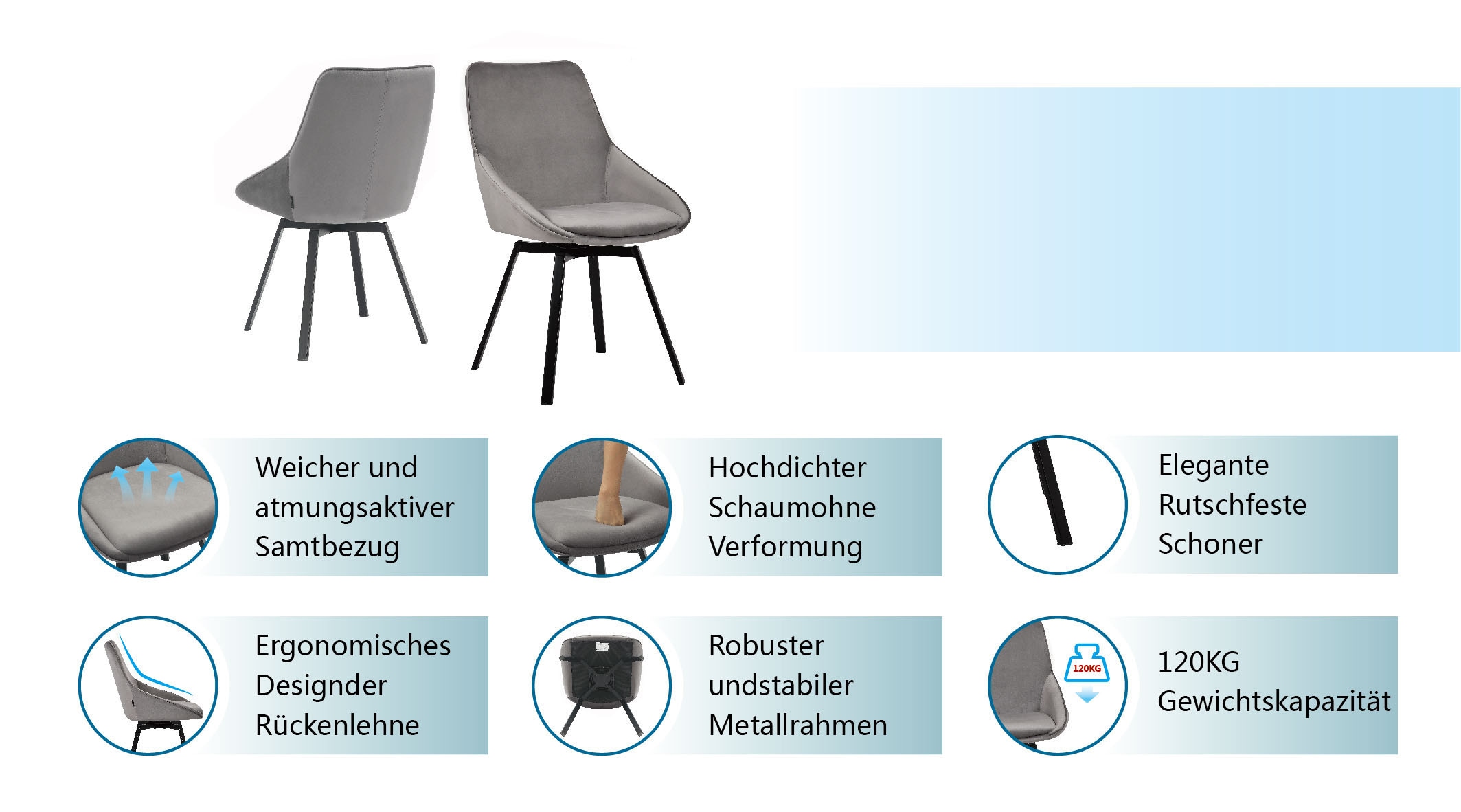 INOSIGN Esszimmerstuhl »Merisa, 2er-Set, Stuhl«