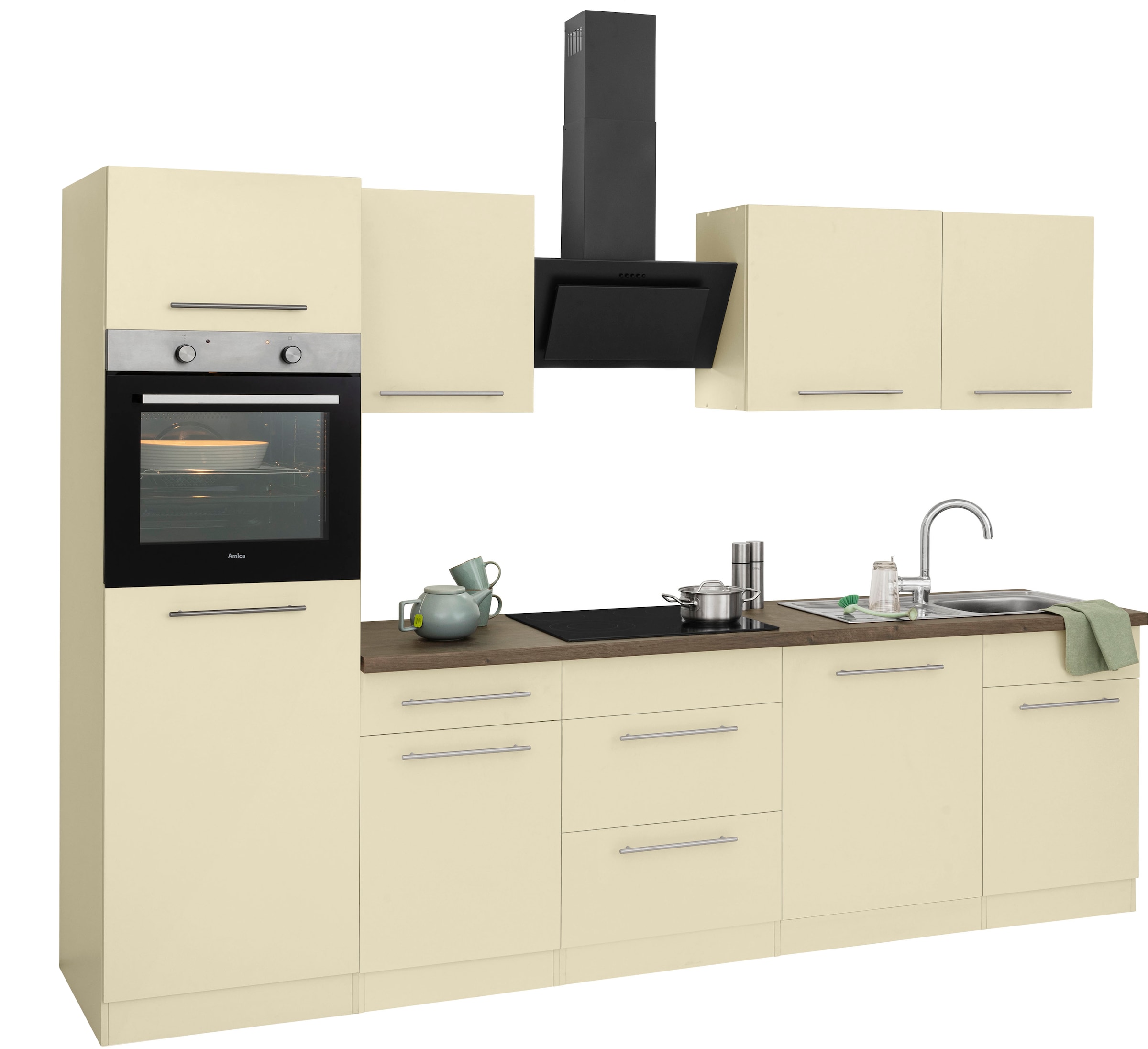 wiho Küchen Küchenzeile "Unna" ohne E-Geräte, Breite 280 cm