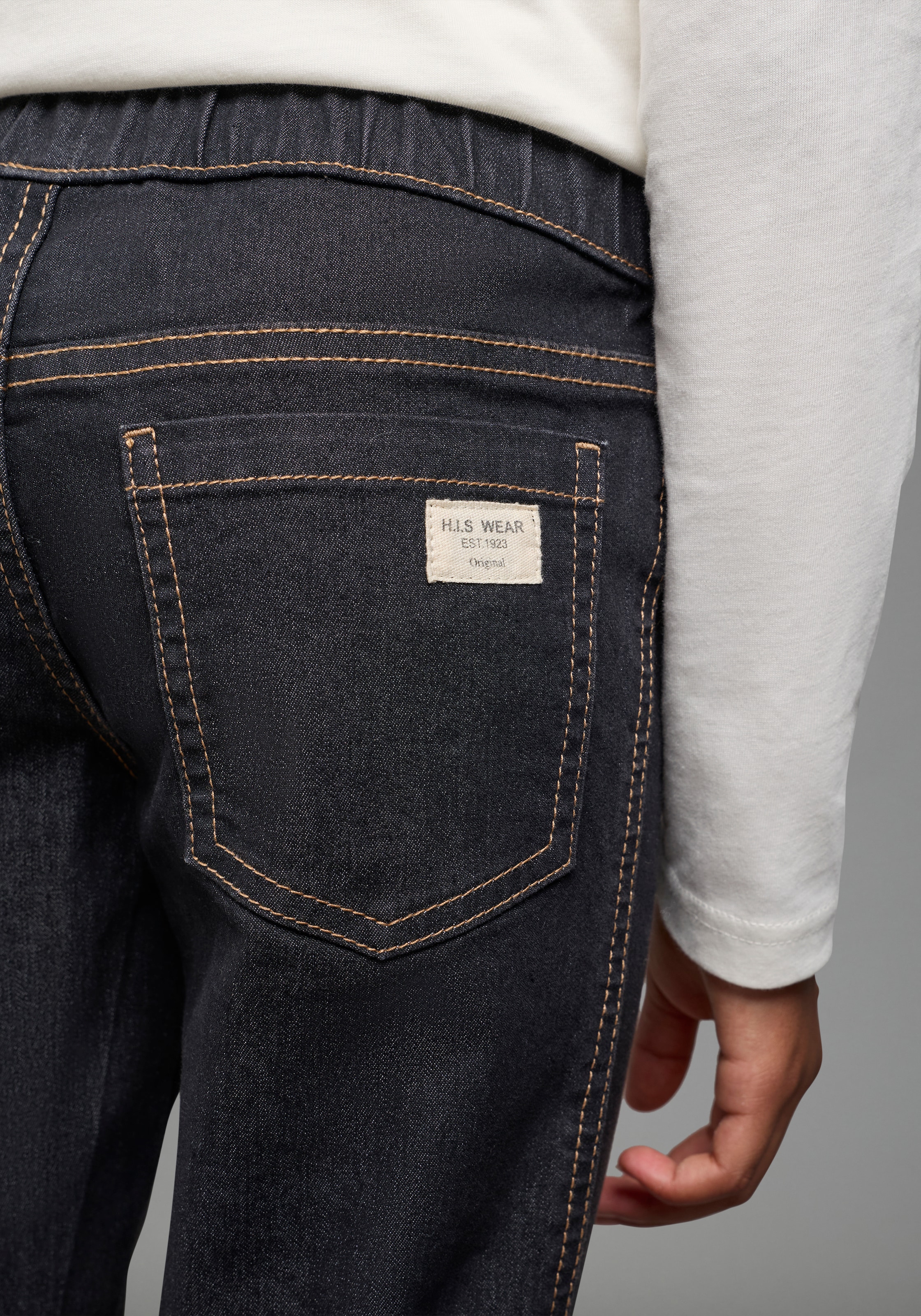 H.I.S Jeansjeggings »Jeggings mit leicht ausgestelltem Bein« eng anliegende Passform, innenliegender Gummizug am Bund