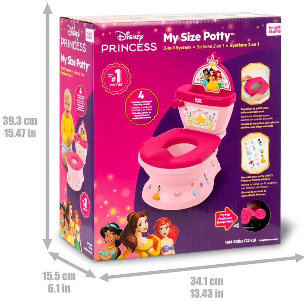 Bright Starts Toilettentrainer »My Size Potty Disney Princess« mit Sound