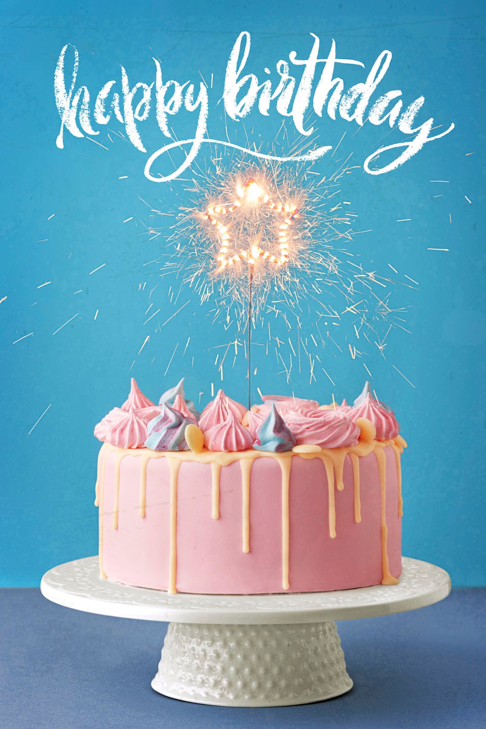 queence Metallbild »Birthday Cake« Essen | Schriftzug | Schriftzüge 1 Stk. tlg. Stahlschilder