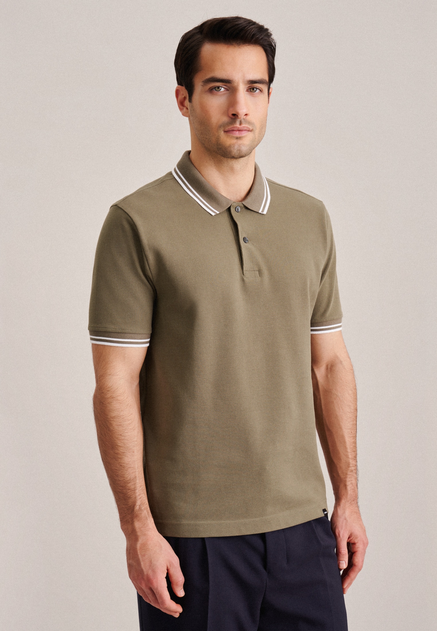 Poloshirt »Regular«, Kurzarm Kragen Uni