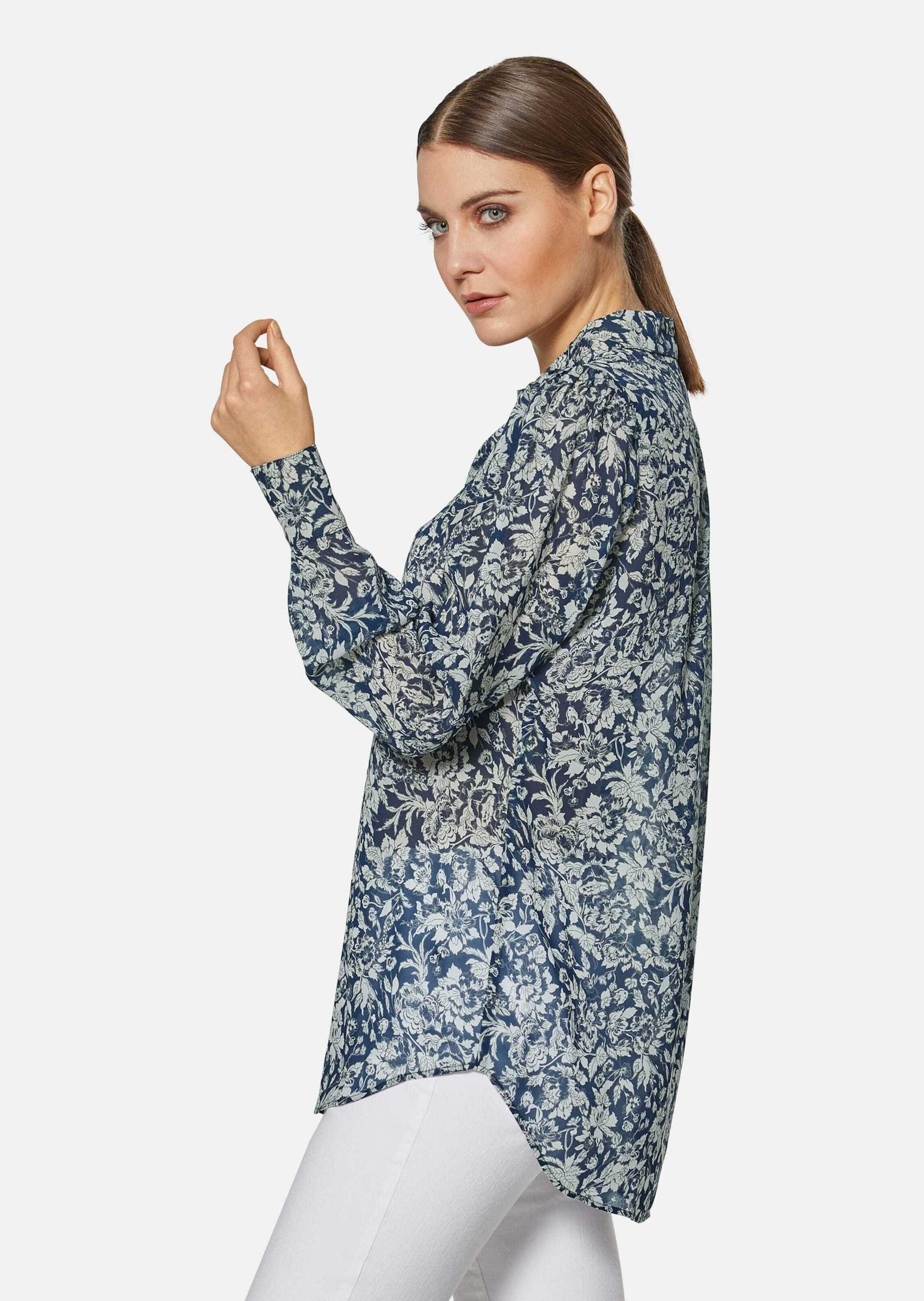 MADELEINE Hemdbluse »Bluse Hemdbluse mit trendstarkem Unikat-Print«