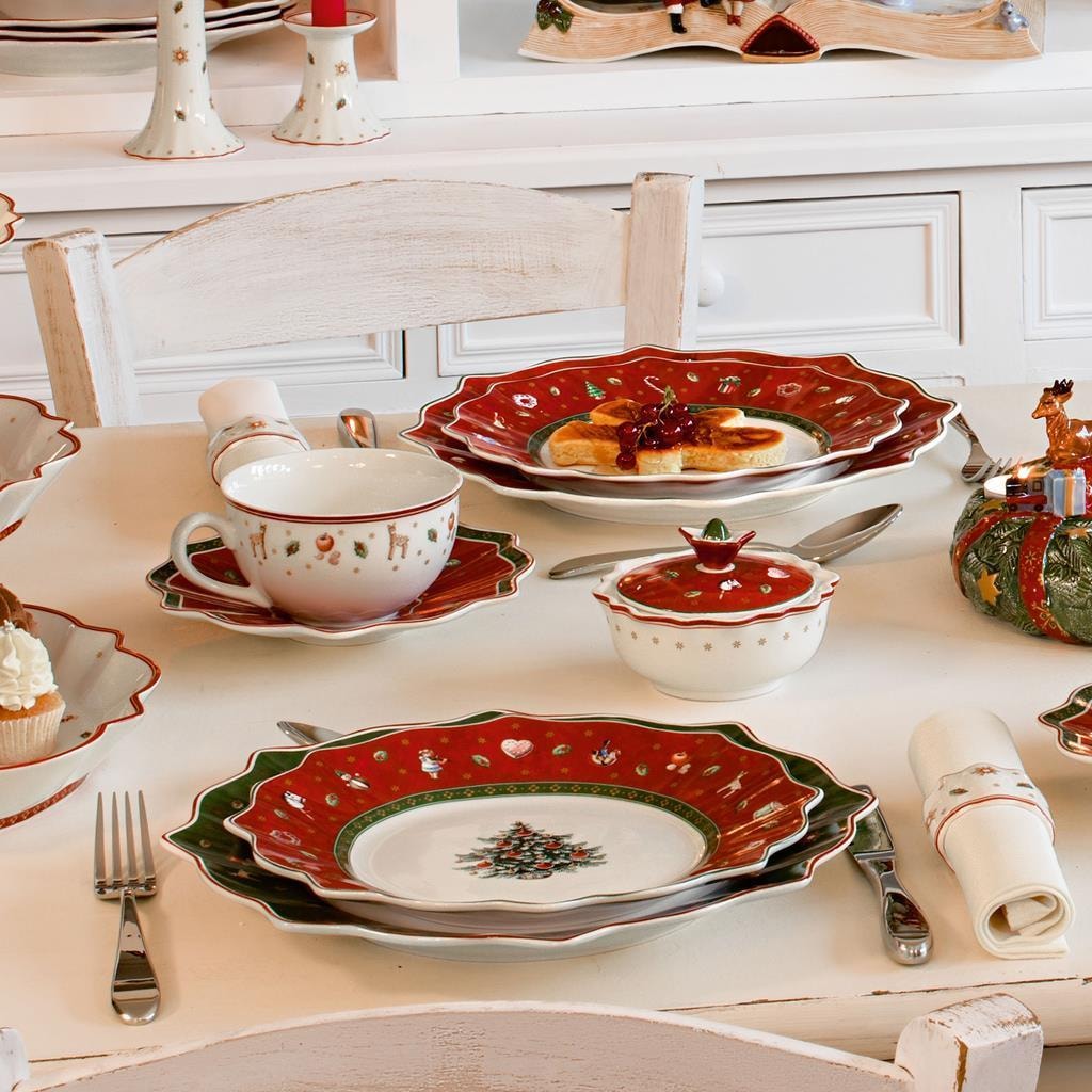 Villeroy & Boch Geschirr-Set »Tafelservice Toy's Delight 12er Set grün« Mikrowellengeeignet