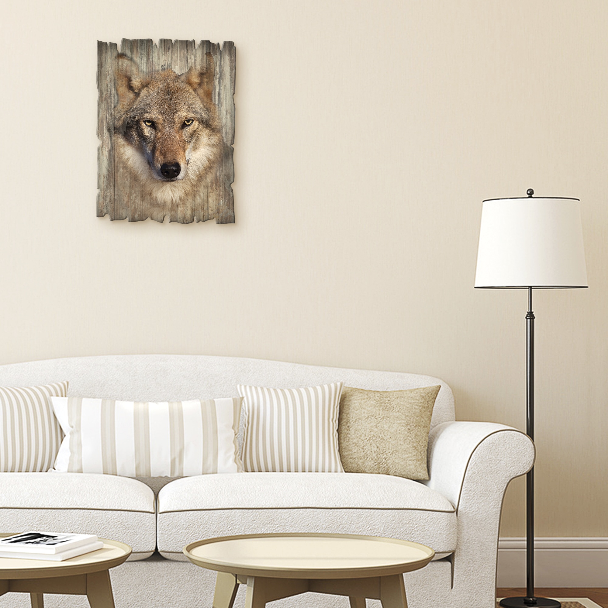 kaufen Holzbild bequem (1 St.) Wildtiere, »Wolf«, Artland