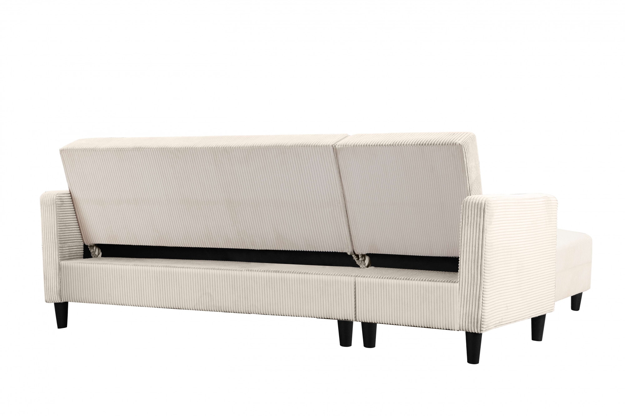 Dorel Home Ecksofa »Hartford II«, mit Bettfunktion und Stauraum, Recamiere beidseitig montierbar