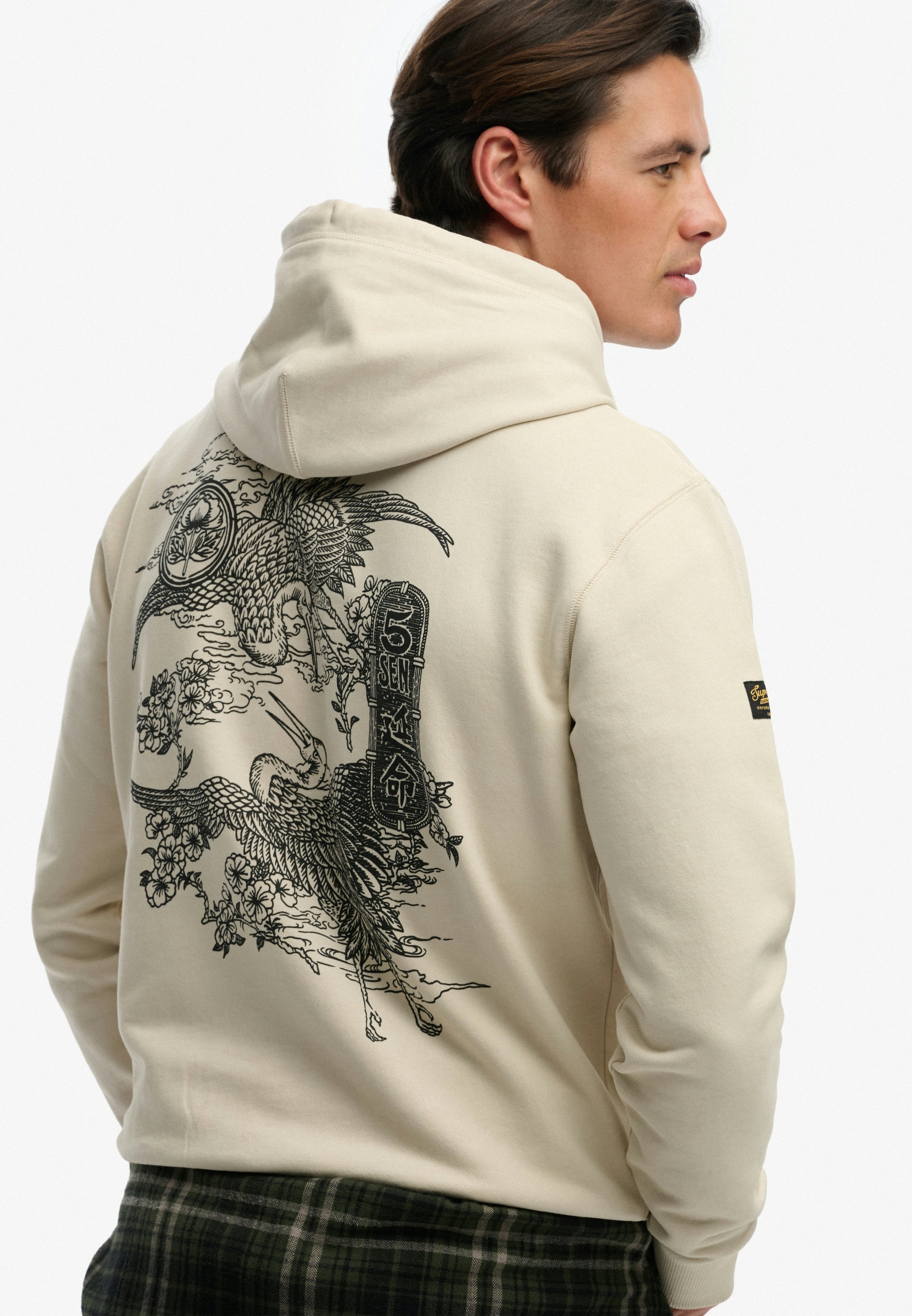 Superdry Kapuzensweatshirt »TOKYO NARRATIVE LOOSE HOOD«, mit coolem Tattoo-Print

