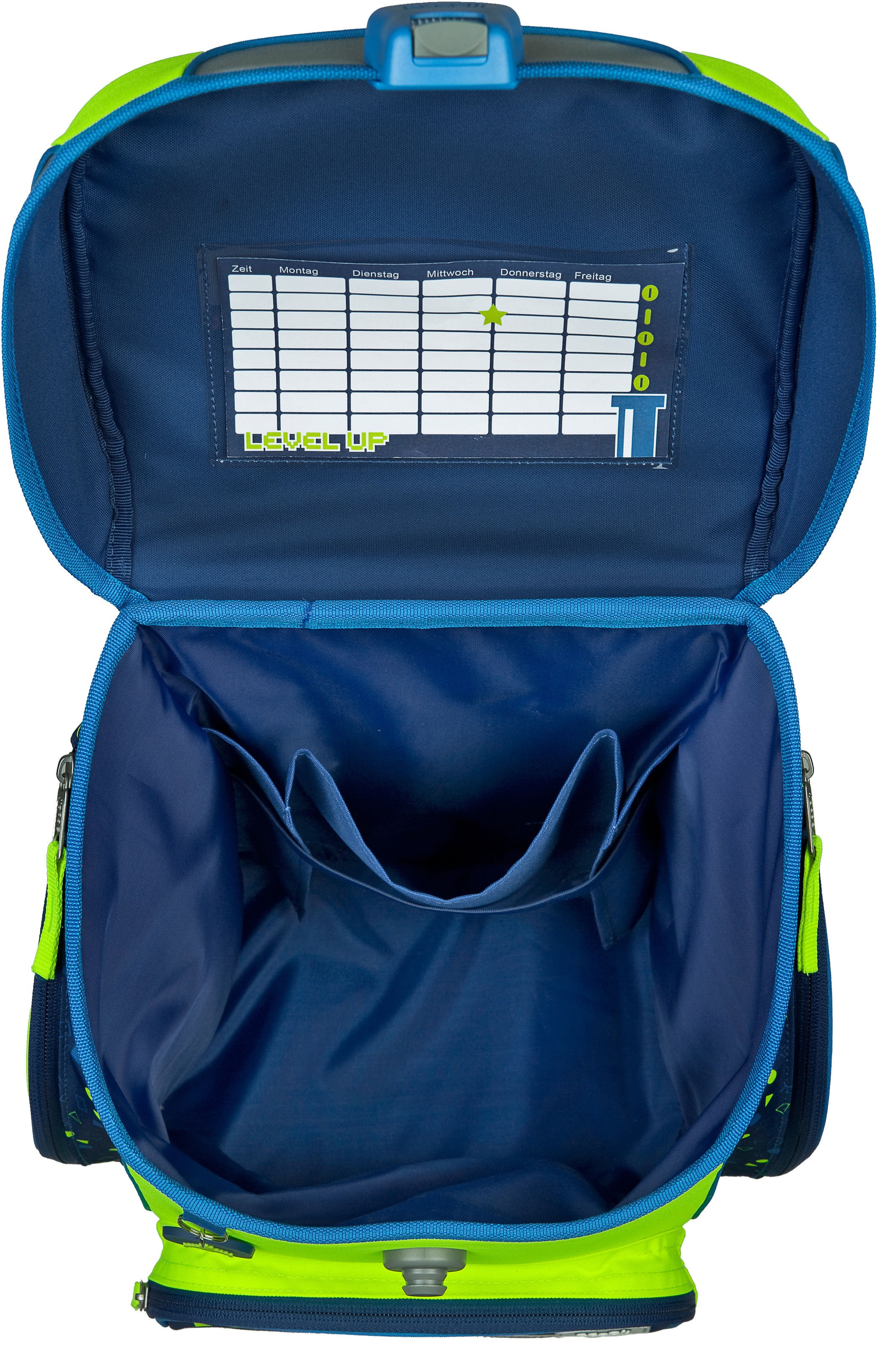 Scooli Schulranzen »EasyFit, Boys, Level Up«, Reflektoren-Floureszierende Flächen, Glow Edition